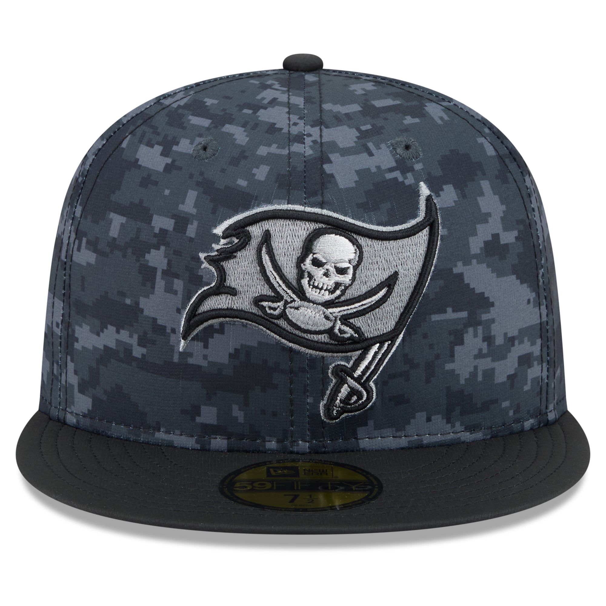 Casquette ajustée New Era 59FIFTY noire pour homme, Tampa Bay Buccaneers, édition spéciale 2026 Salute To Service