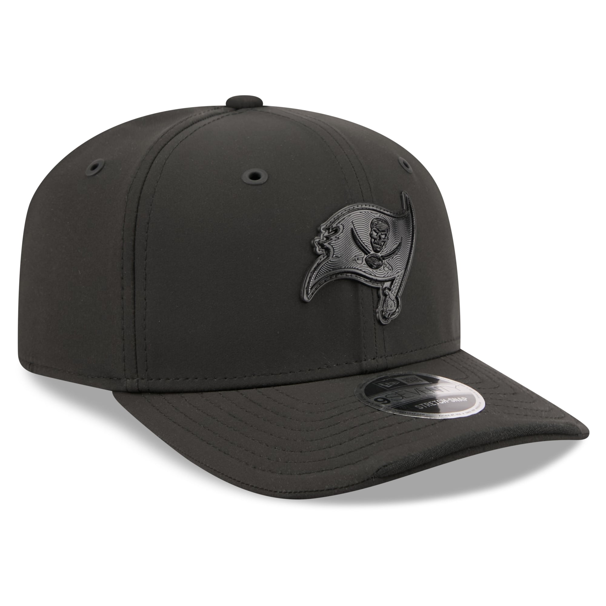 Casquette ajustable New Era noire Tampa Bay Buccaneers 2026 Sideline 9SEVENTY pour homme