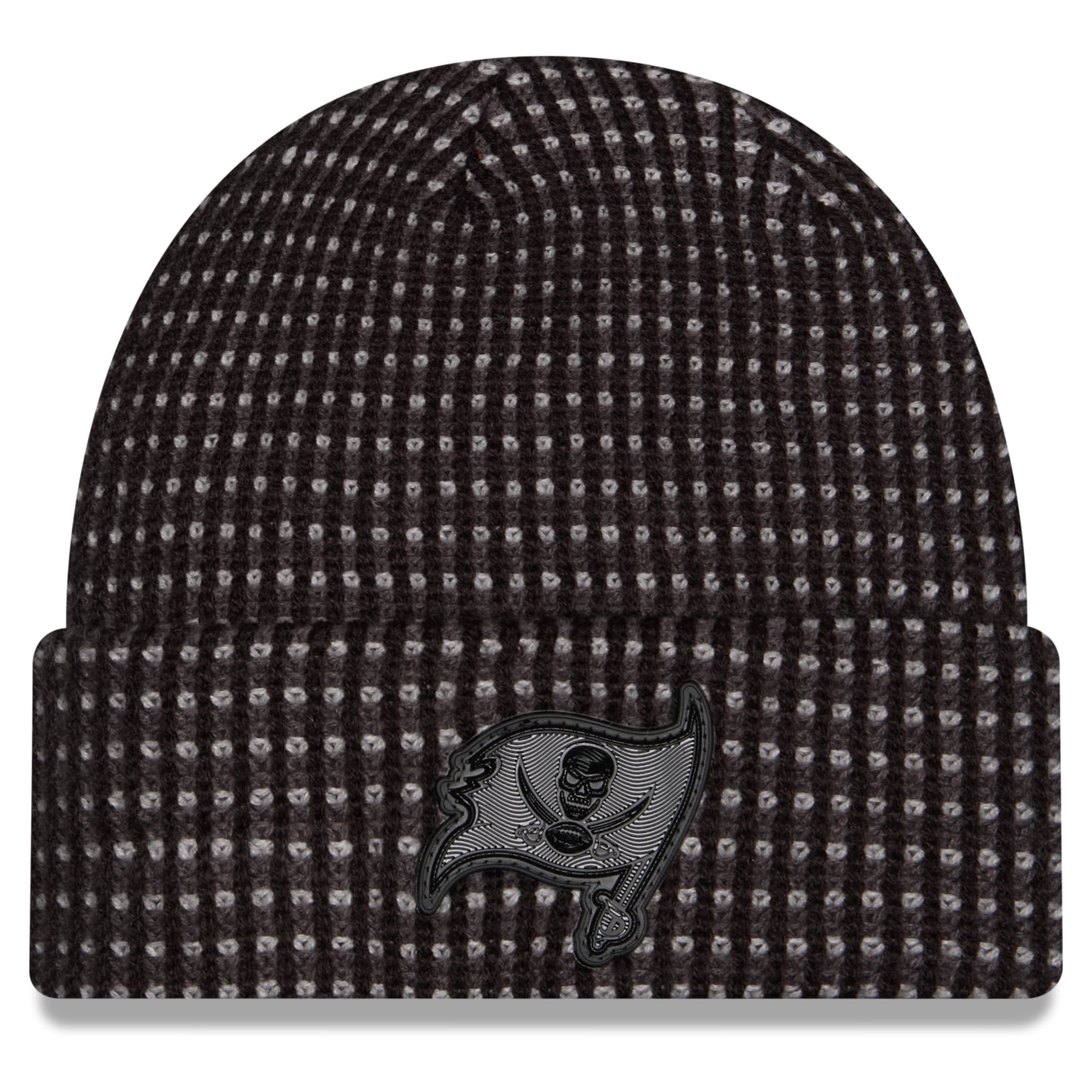 Bonnet à revers New Era noir pour homme, Tampa Bay Buccaneers 2026, idéal pour les temps froids.