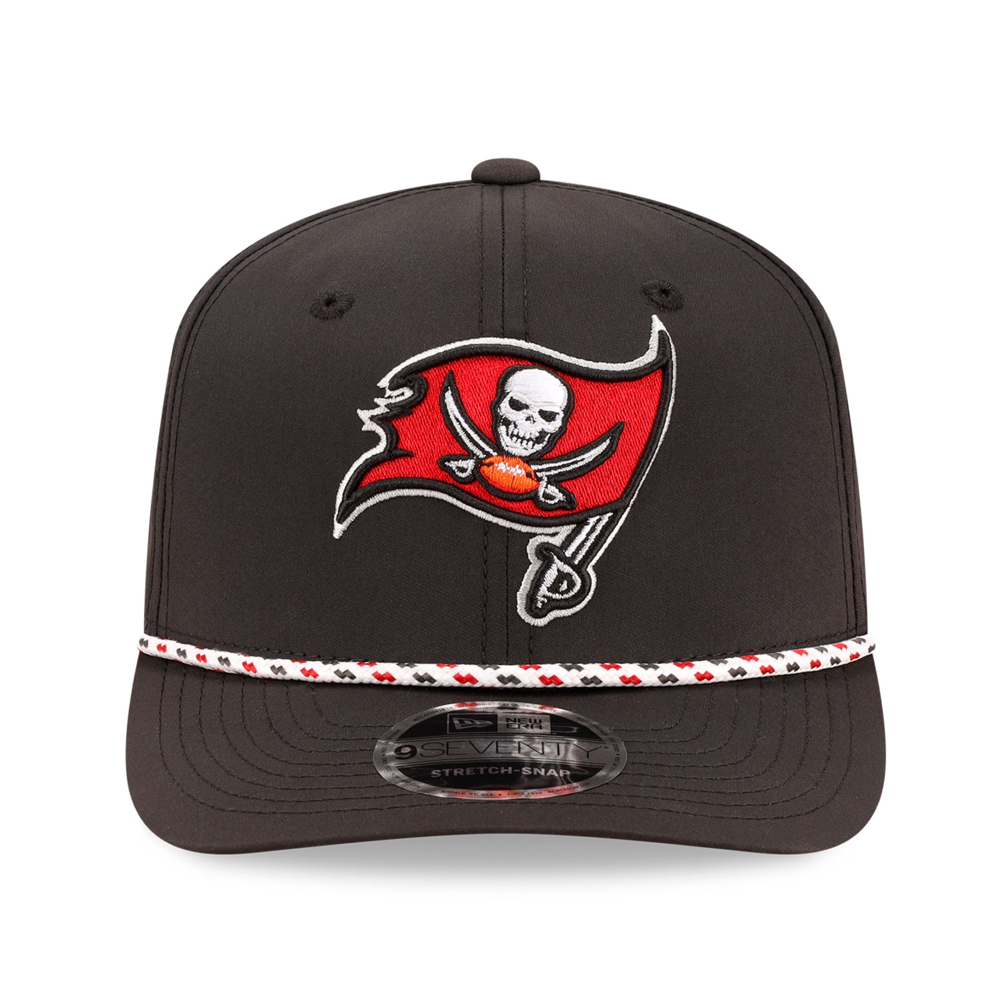 Casquette ajustable New Era 9SEVENTY noire pour homme, Tampa Bay Buccaneers