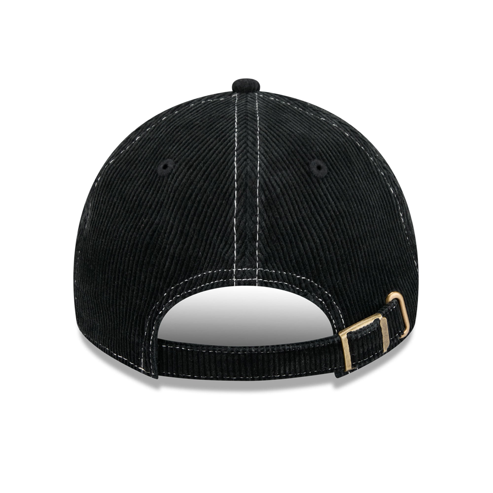 Casquette New Era noire pour homme, style classique décontracté en velours côtelé, Tampa Bay Buccaneers.