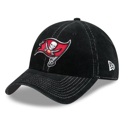 Tampa Bay Buccaneers New Era Corduroy Casual Classic Adjustable Hat - Black