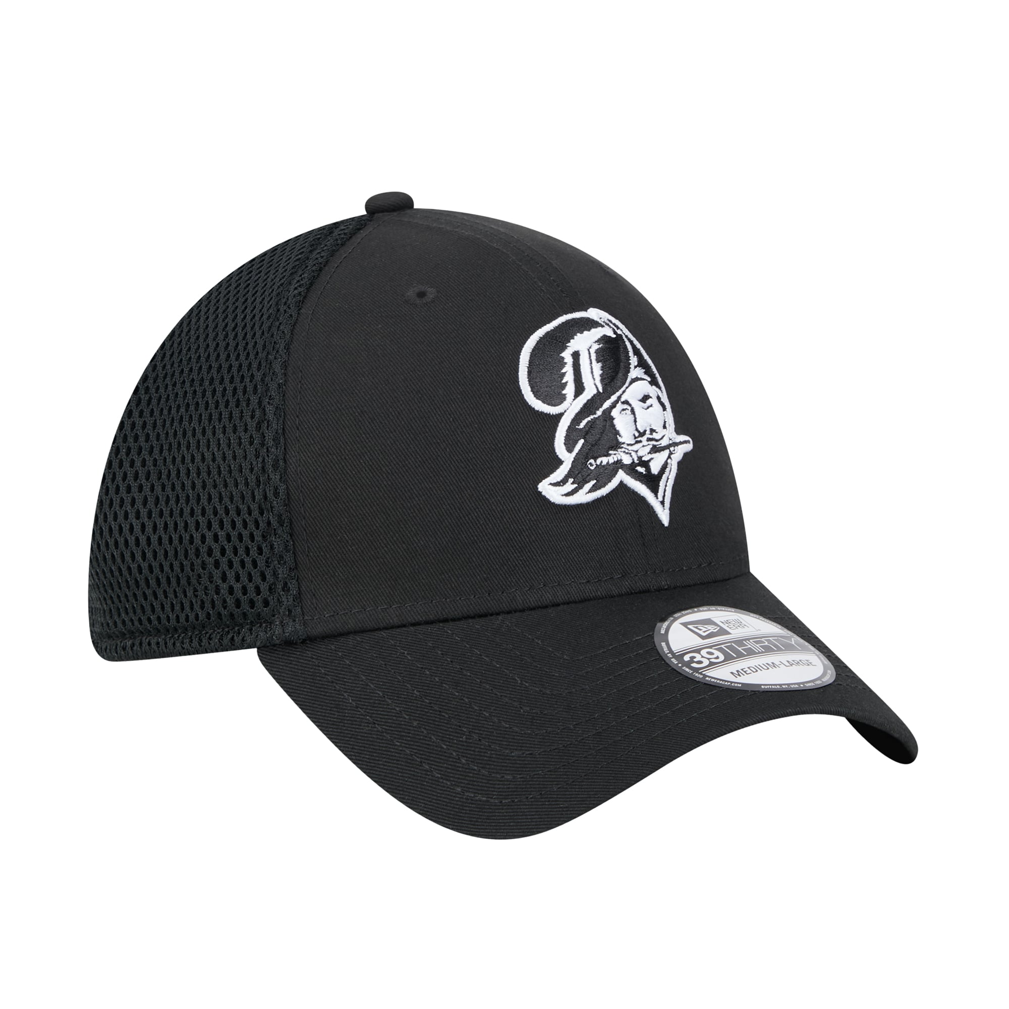 Casquette Main Neo 39THIRTY Flex noire des Buccaneers de Tampa Bay New Era pour homme