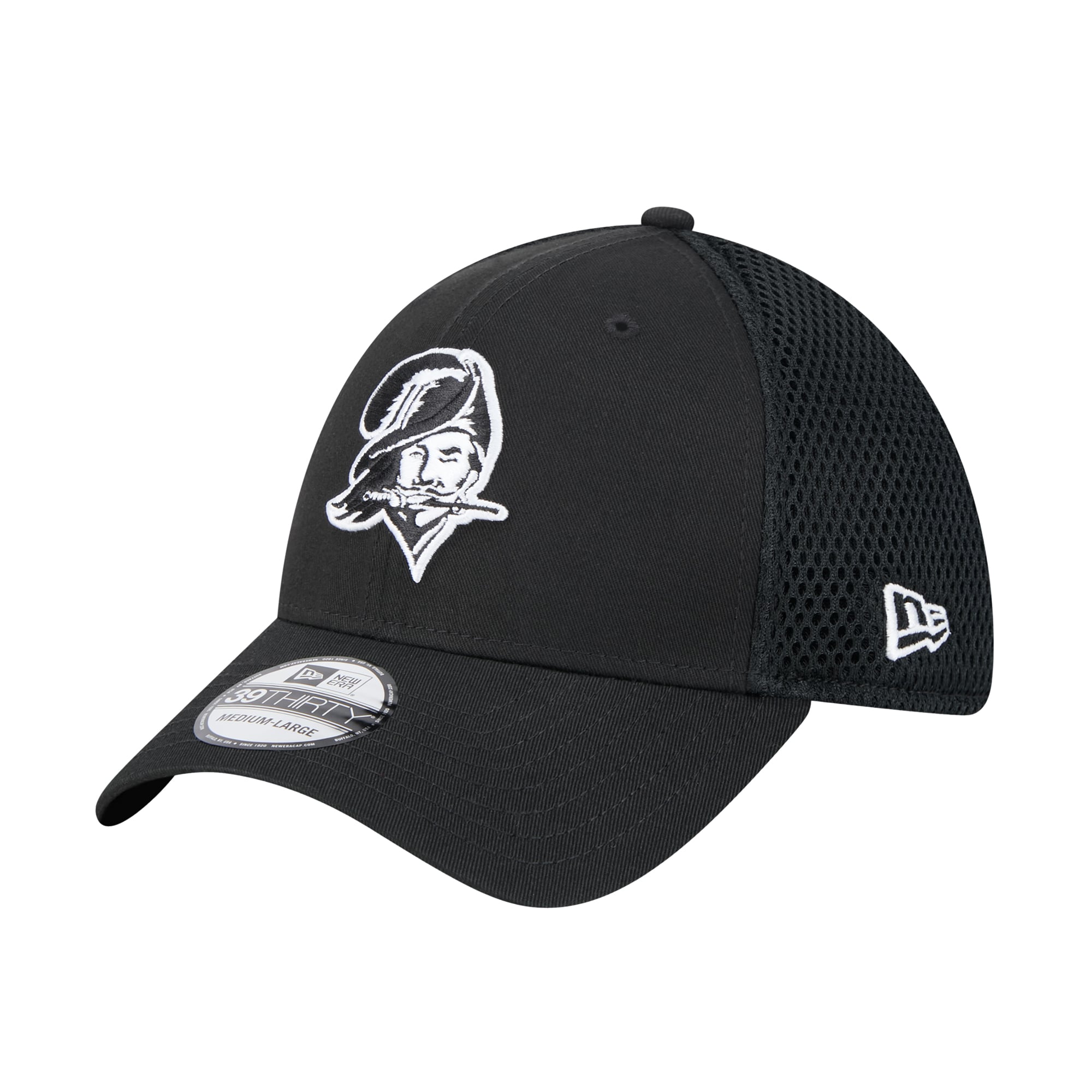 Casquette Main Neo 39THIRTY Flex noire des Buccaneers de Tampa Bay New Era pour homme