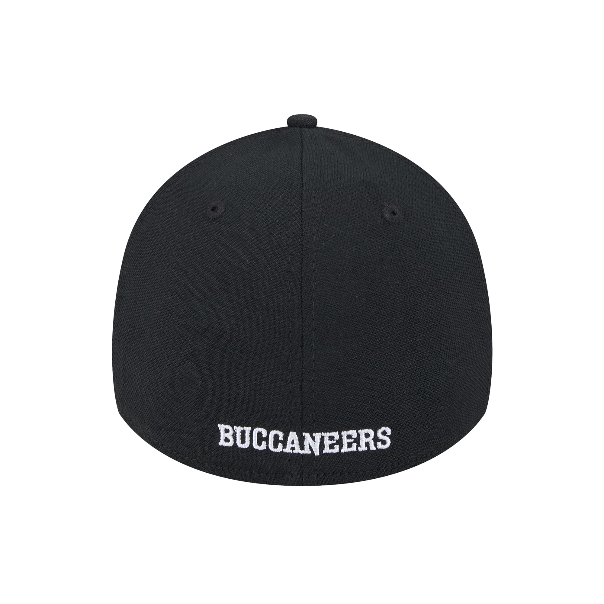 Casquette New Era noire pour homme Tampa Bay Buccaneers Throwback Main 39THIRTY Flex