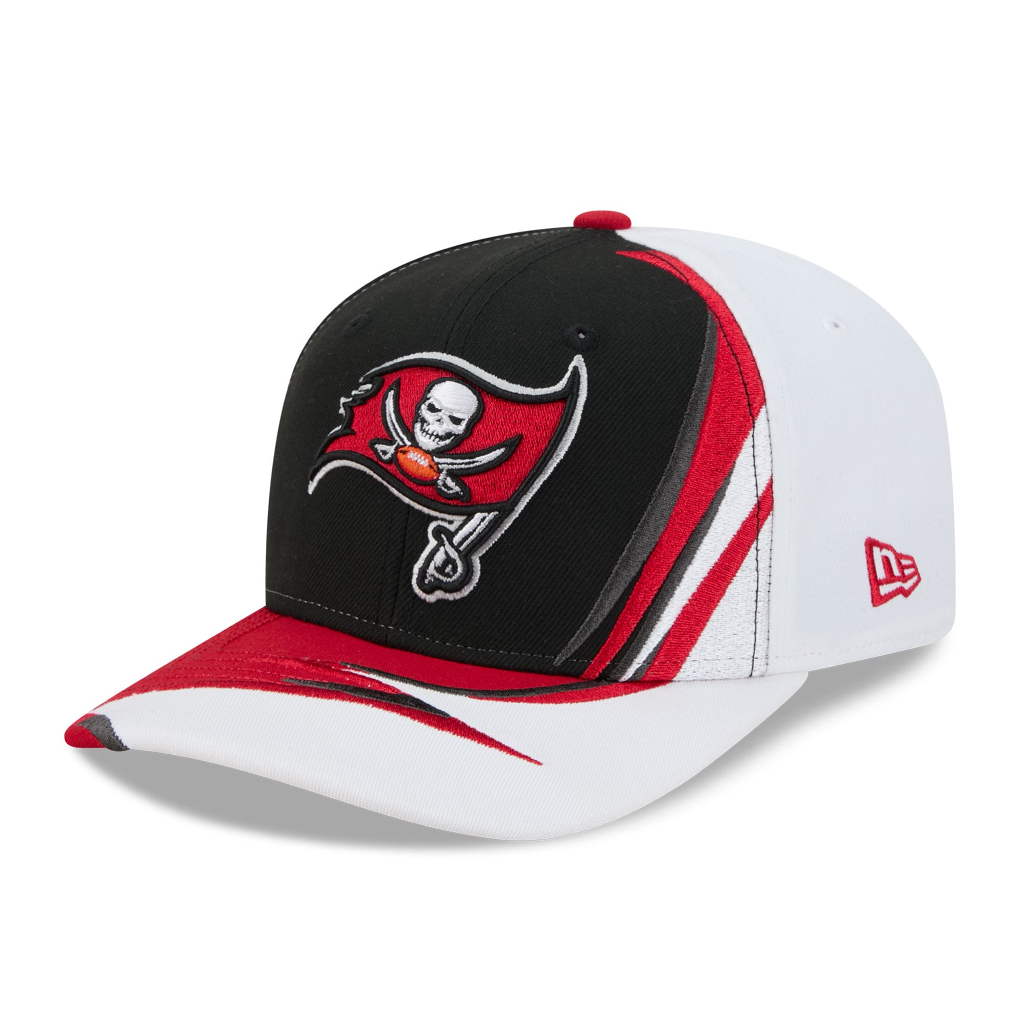 Casquette ajustable New Era noire et blanche pour homme, modèle 9SEVENTY