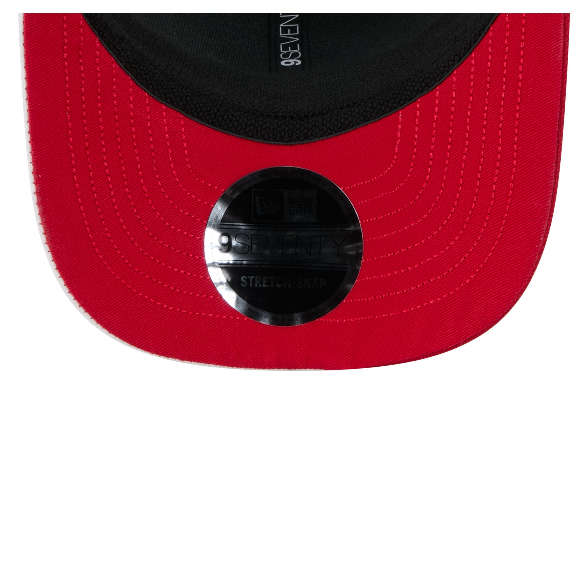Casquette ajustable New Era noire et blanche pour homme, modèle 9SEVENTY