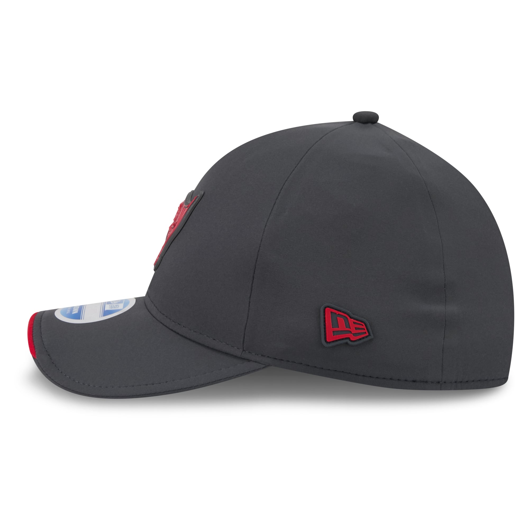 Casquette New Era 39THIRTY M-Crown Stretch pour homme, couleur anthracite, Tampa Bay Buccaneers, édition spéciale 2026, idéale les temps froids.