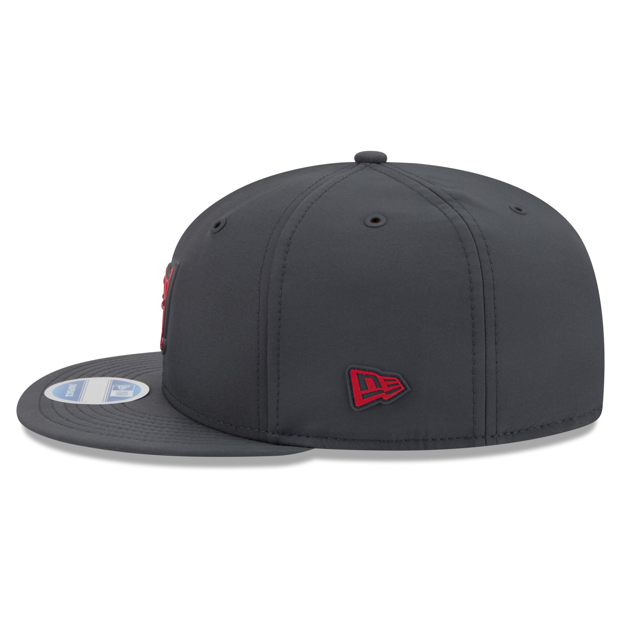 Casquette snapback New Era 9FIFTY pour homme, couleur anthracite, Tampa Bay Buccaneers, collection 2026, idéale pour les temps froids.