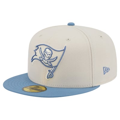 Tampa Bay Buccaneers New Era Color Pack 59FIFTY Fitted Hat - Cream/Blue
