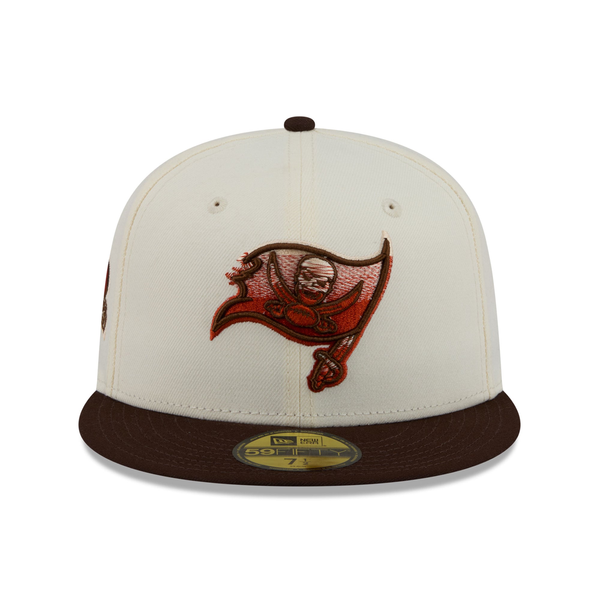 Men's New Era Cream/Brown Tampa Bay Buccaneers Pumpkin Spice 59FIFTY Fitted Hat