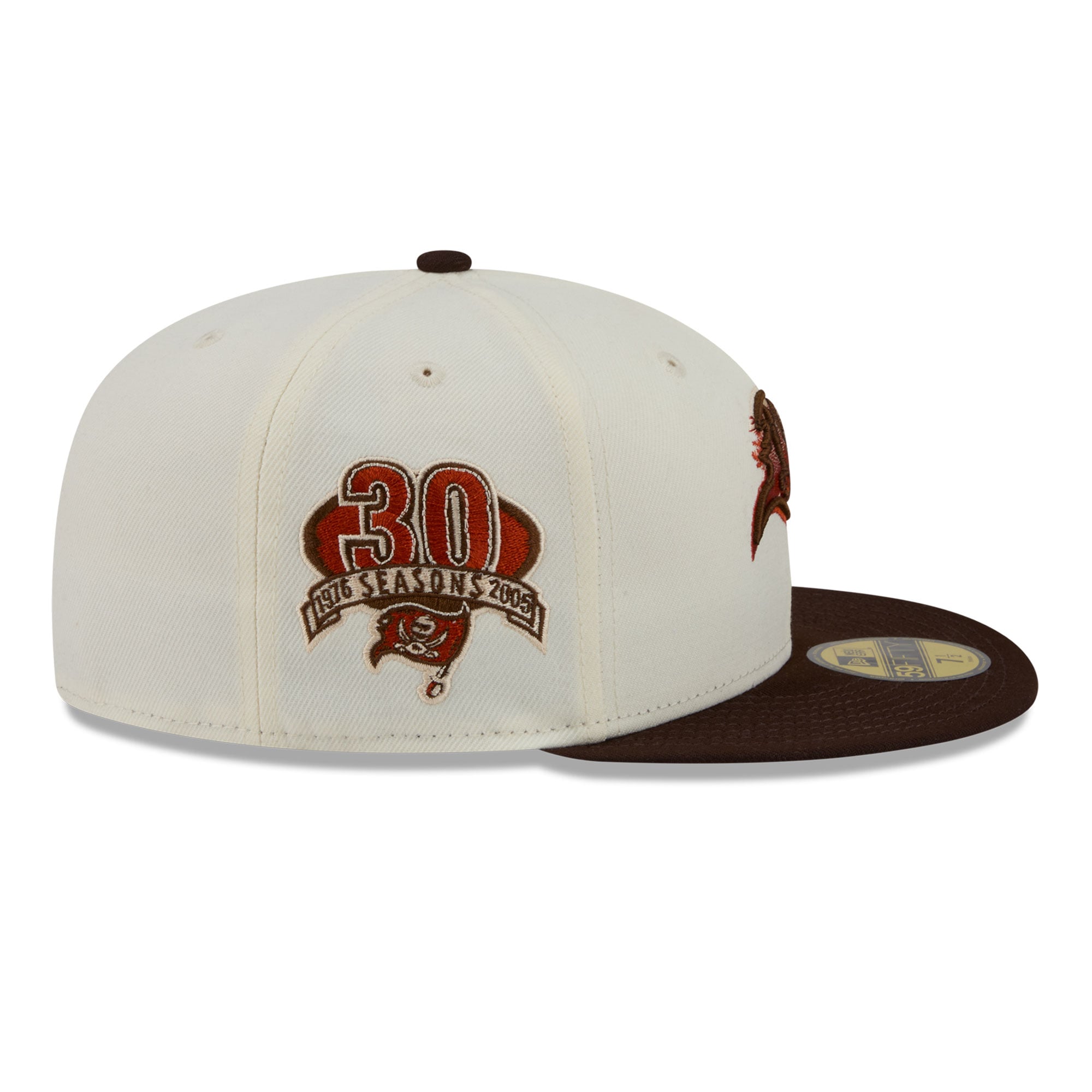 Men's New Era Cream/Brown Tampa Bay Buccaneers Pumpkin Spice 59FIFTY Fitted Hat