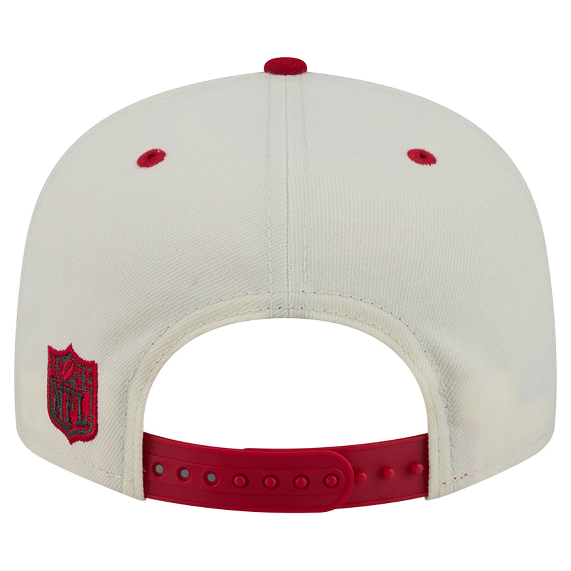 Casquette snapback classique 9FIFTY crème/rouge New Era pour homme, Tampa Bay Buccaneers