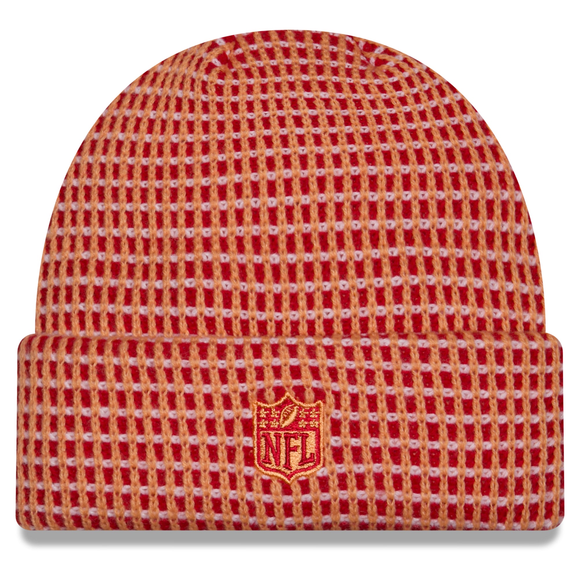 Bonnet à revers New Era rouge Tampa Bay Buccaneers 2026 pour homme