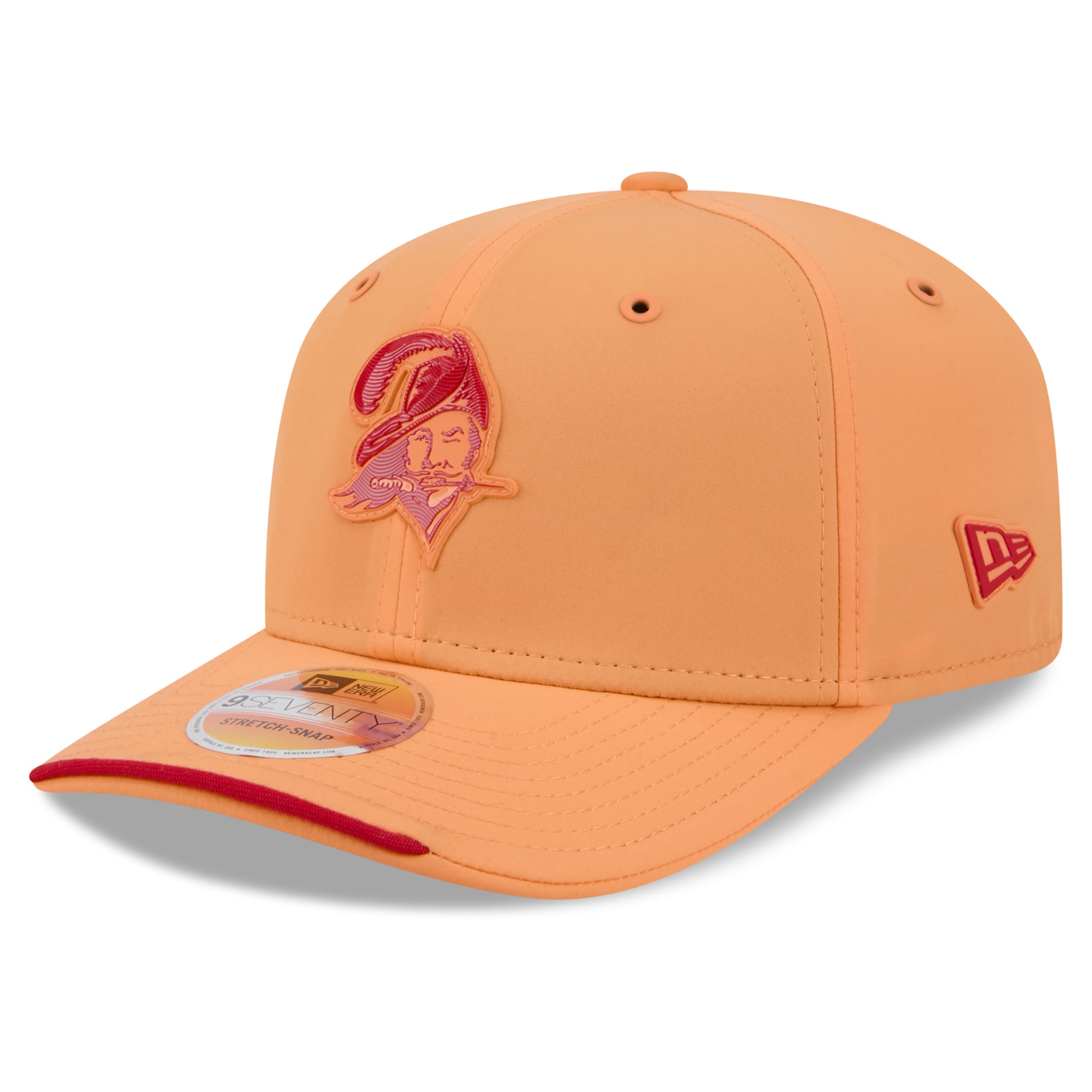 Casquette ajustable New Era orange Tampa Bay Buccaneers 2026 Sideline Throwback 9SEVENTY pour homme