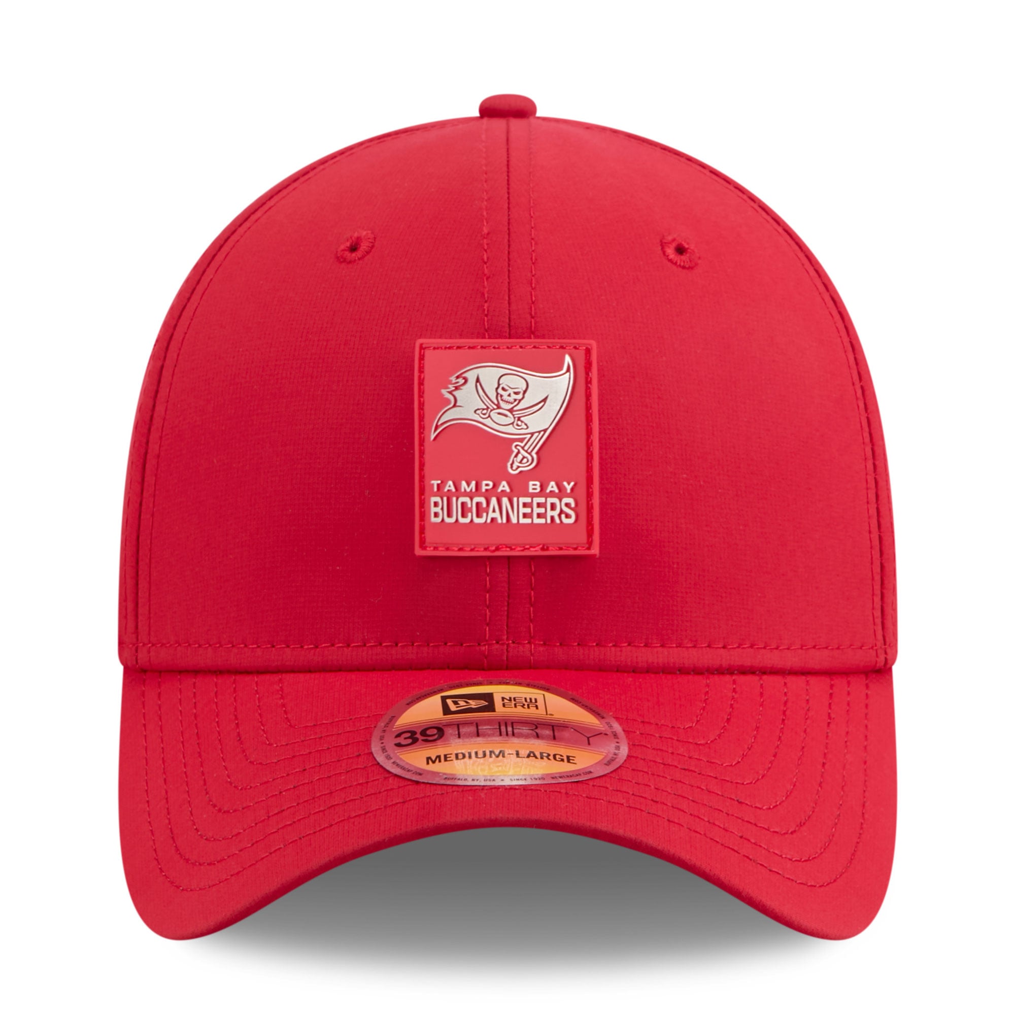 Casquette 39THIRTY Flex rouge des Buccaneers de Tampa Bay 2025 pour homme New Era