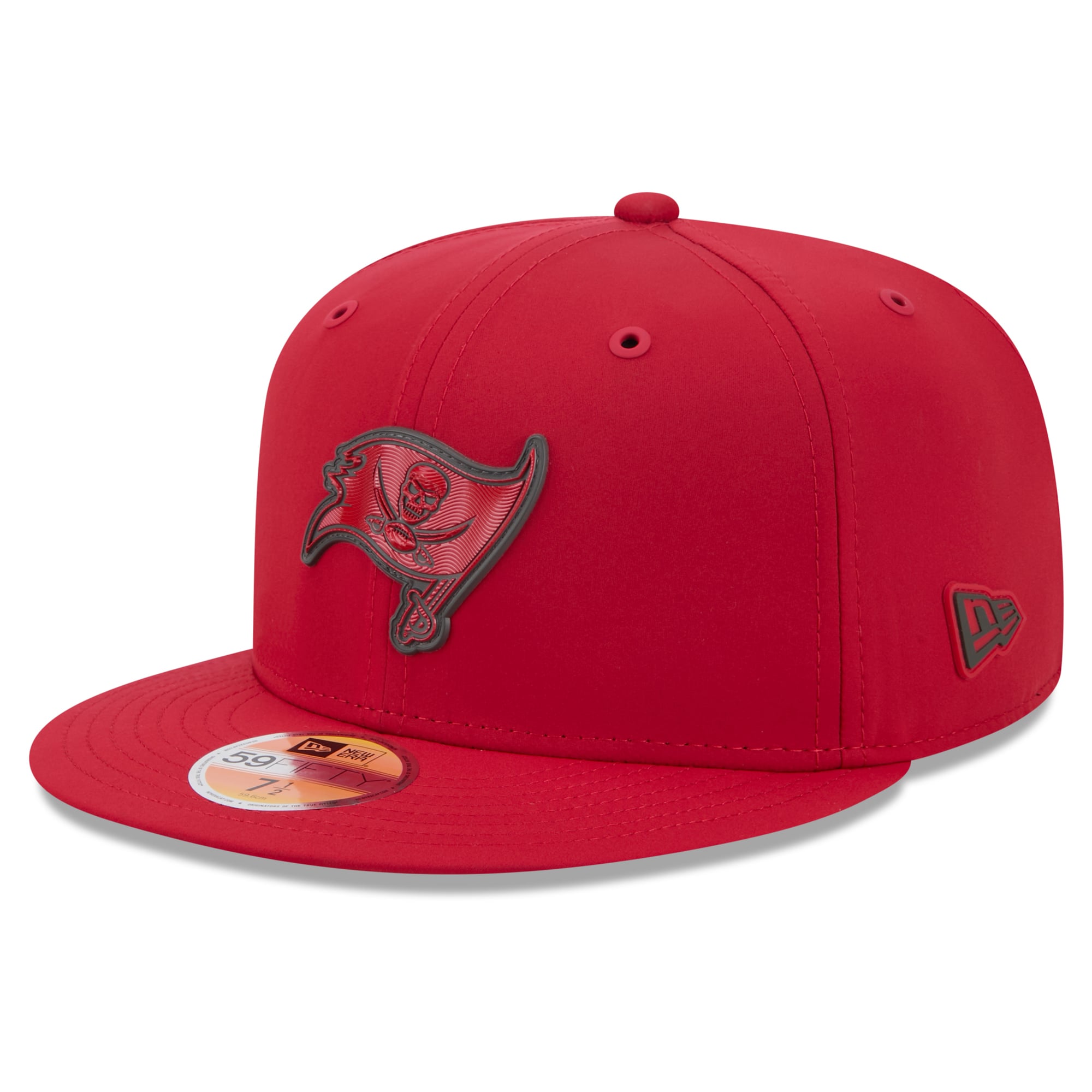 Casquette ajustée New Era rouge Tampa Bay Buccaneers 2026 Sideline 59FIFTY pour homme