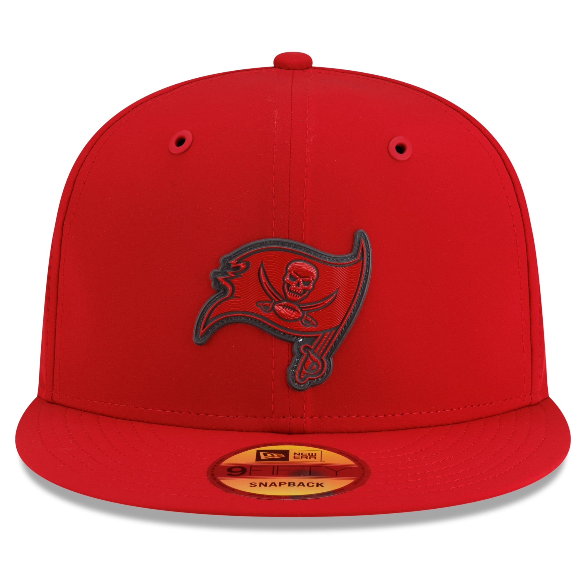 Casquette snapback New Era rouge Tampa Bay Buccaneers 2026 Sideline 9FIFTY pour homme