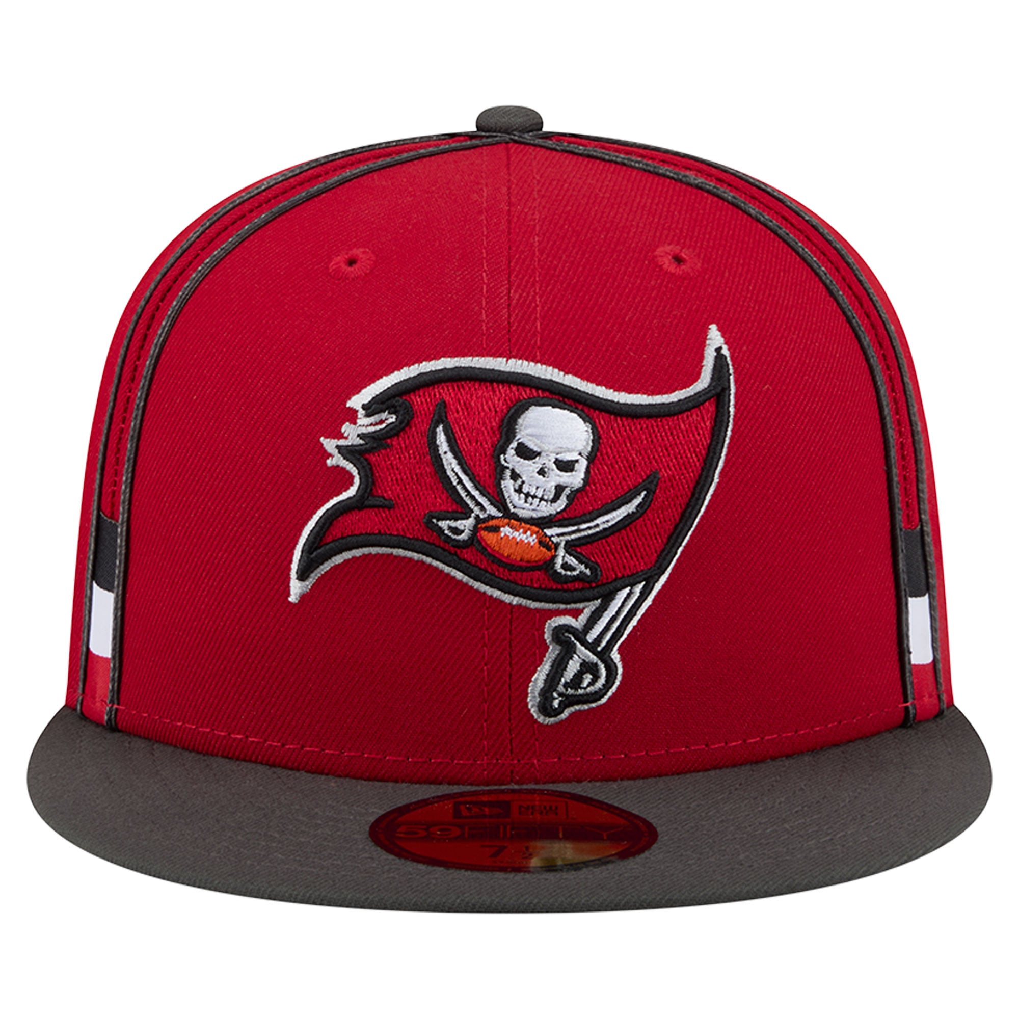 Casquette ajustée New Era rouge Tampa Bay Buccaneers Soutache 59FIFTY pour homme