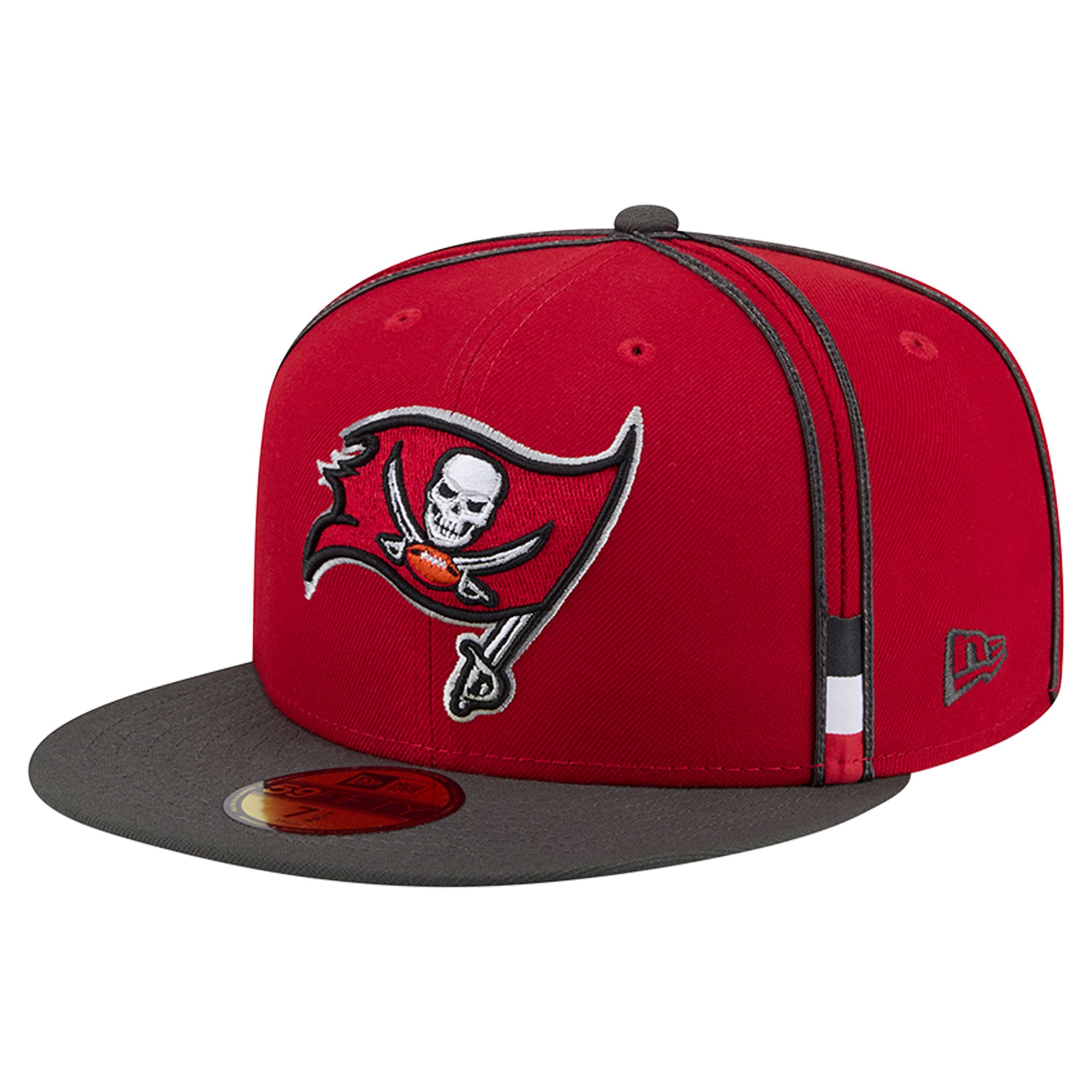 Casquette ajustée New Era rouge Tampa Bay Buccaneers Soutache 59FIFTY pour homme