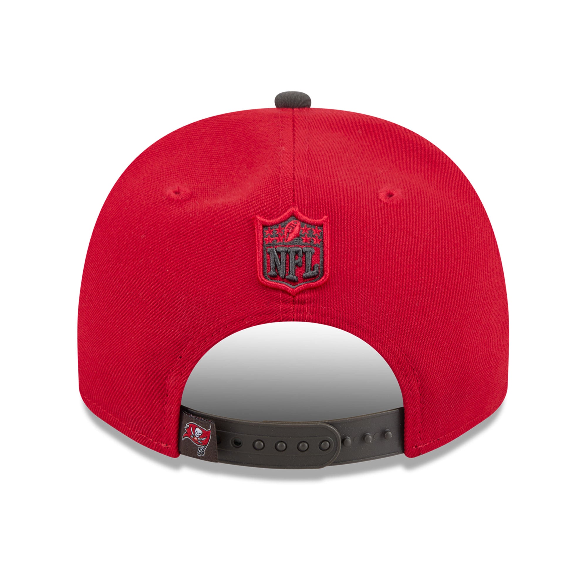 Casquette snapback New Era 9FIFTY pour homme, rouge/étain, motif dessin animé des Buccaneers de Tampa Bay
