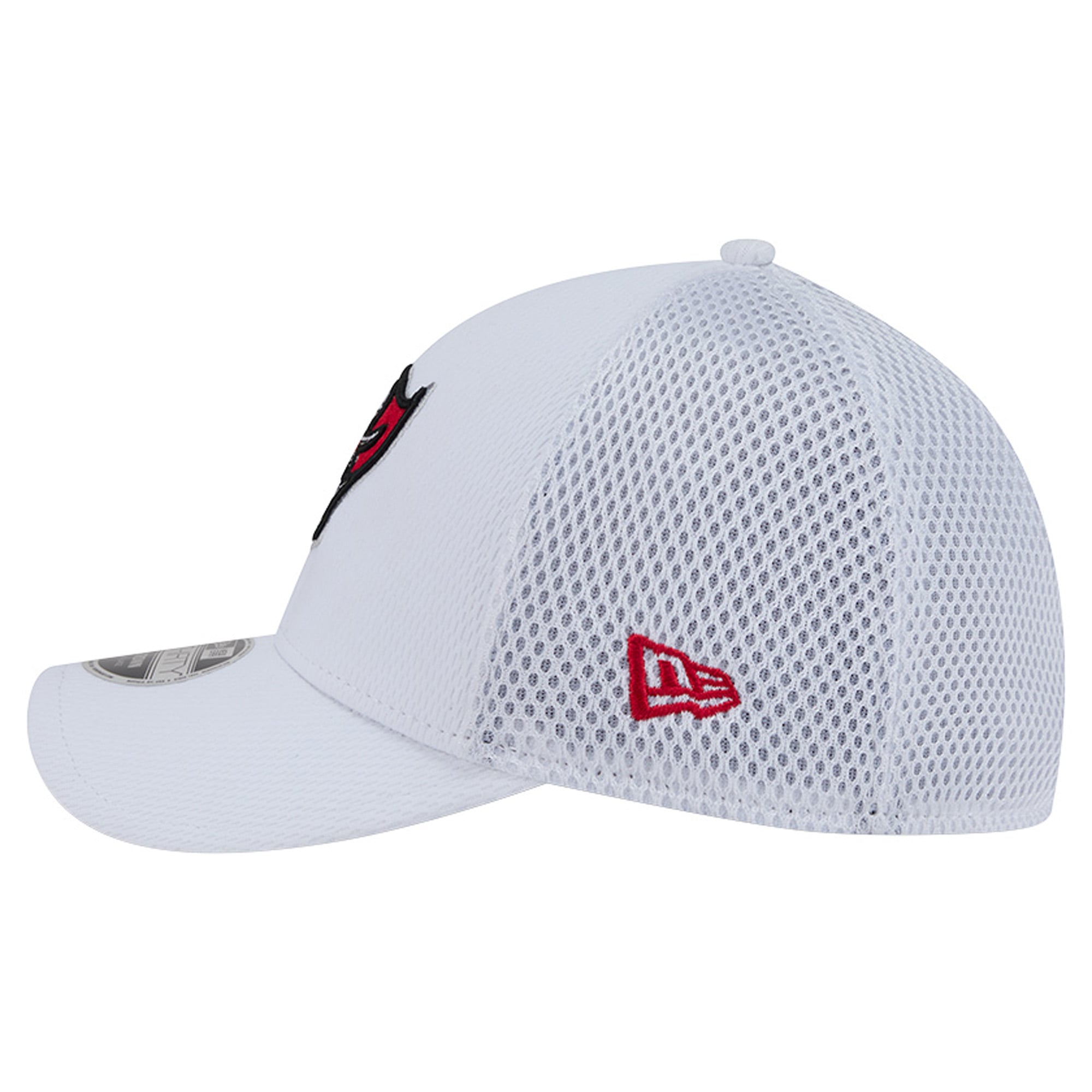 Casquette New Era blanche et rouge Tampa Bay Buccaneers Dash 39THIRTY M-Crown Flex pour homme
