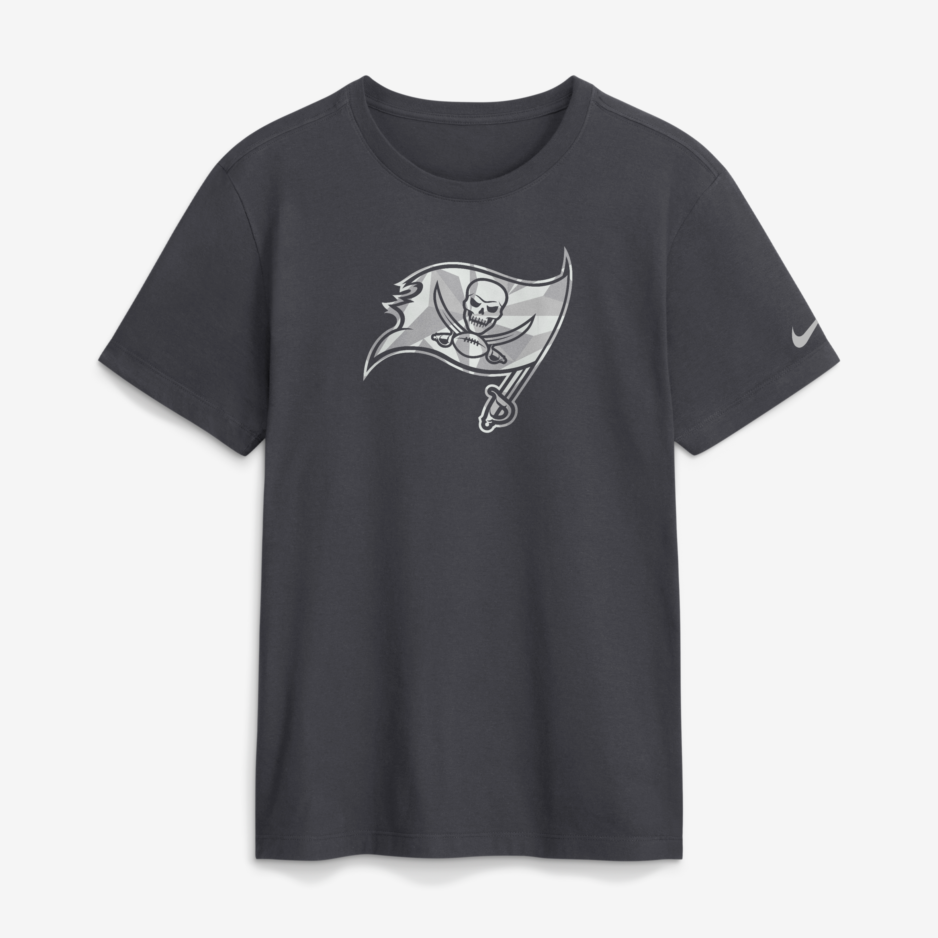 T-shirt Nike pour homme, anthracite, logo fractal des Tampa Bay Buccaneers