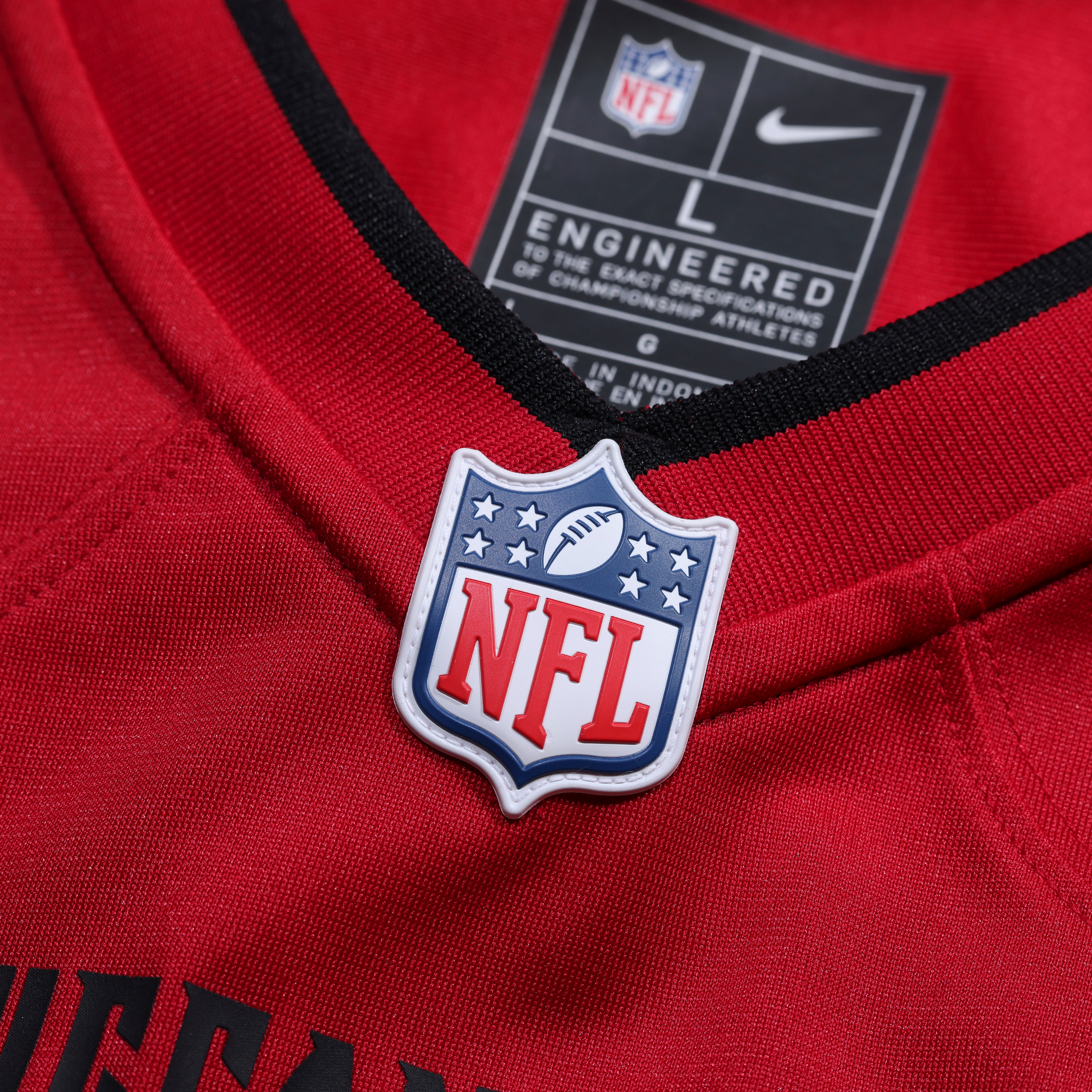 Men's Nike Ayden Garnes Red Tampa Bay Buccaneers Team Game Jersey