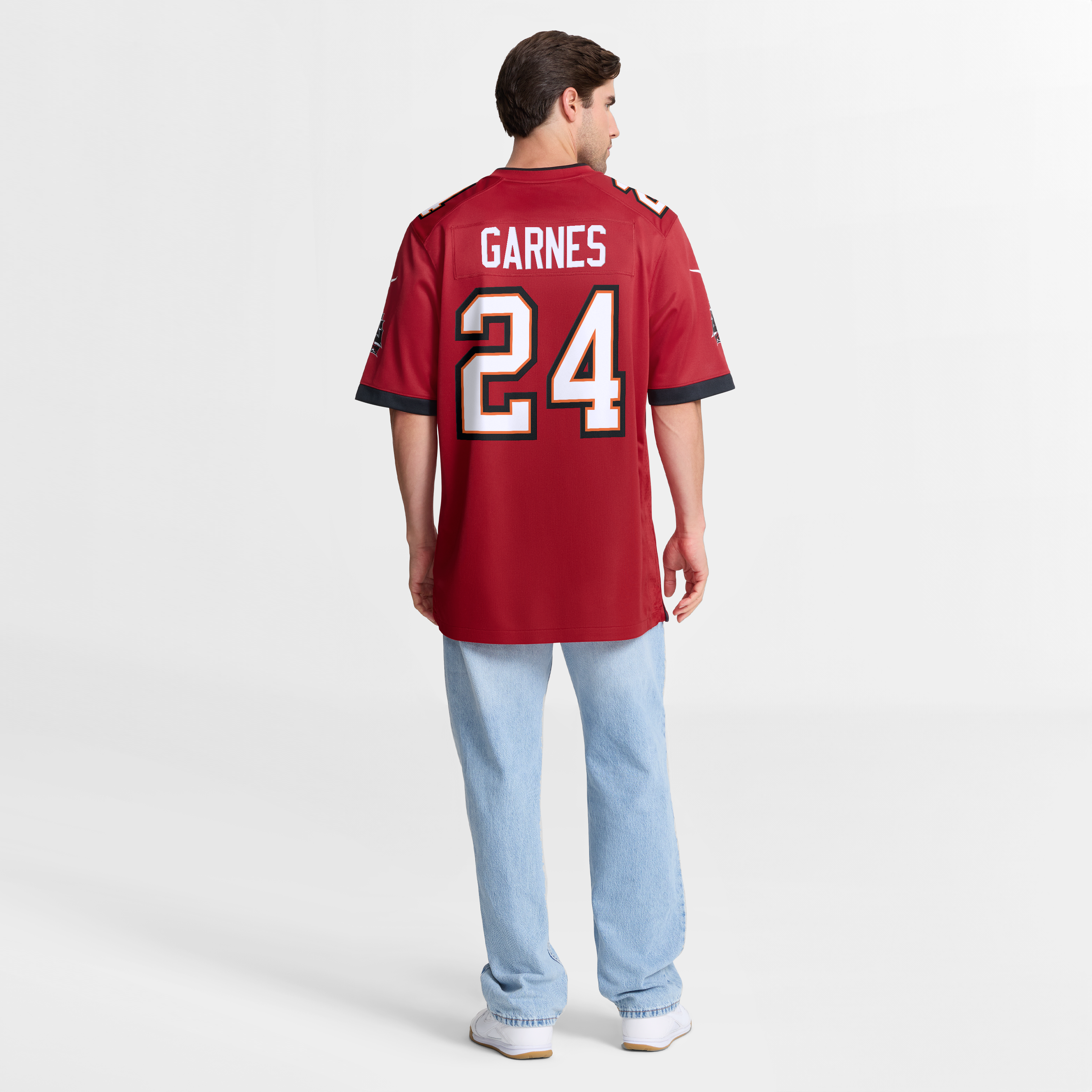 Men's Nike Ayden Garnes Red Tampa Bay Buccaneers Team Game Jersey