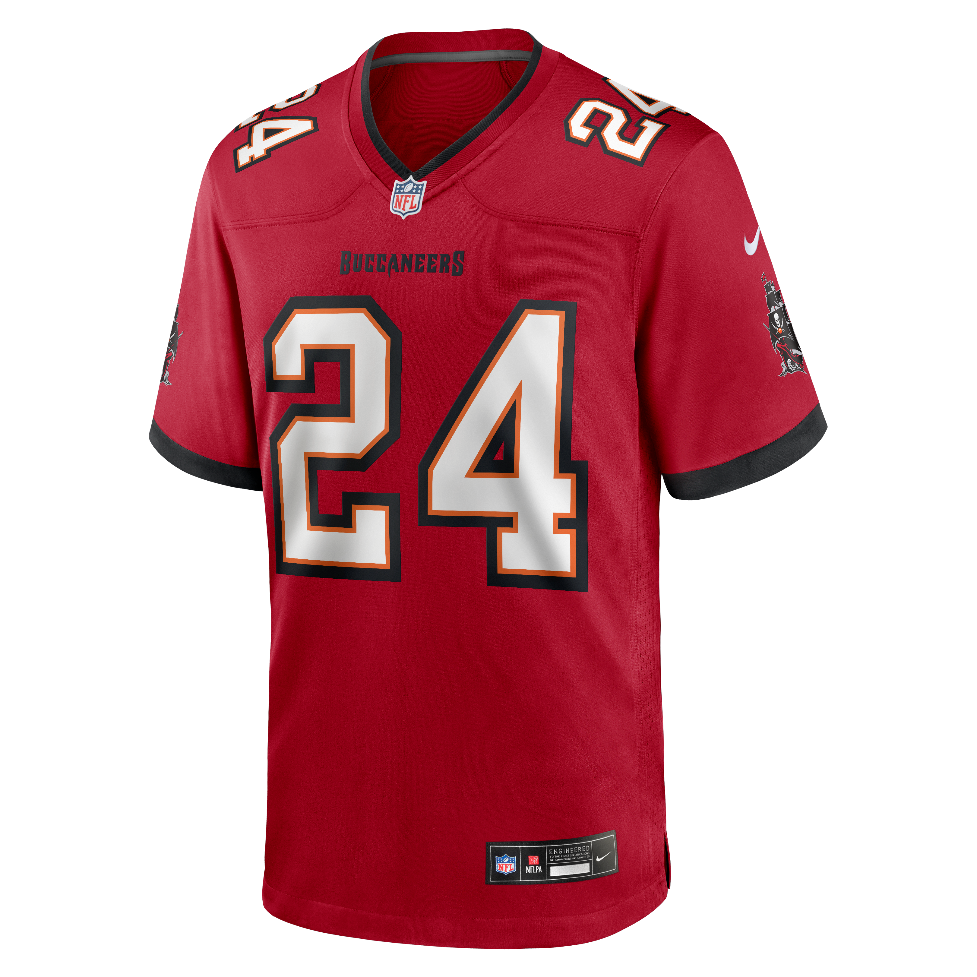 Men's Nike Ayden Garnes Red Tampa Bay Buccaneers Team Game Jersey