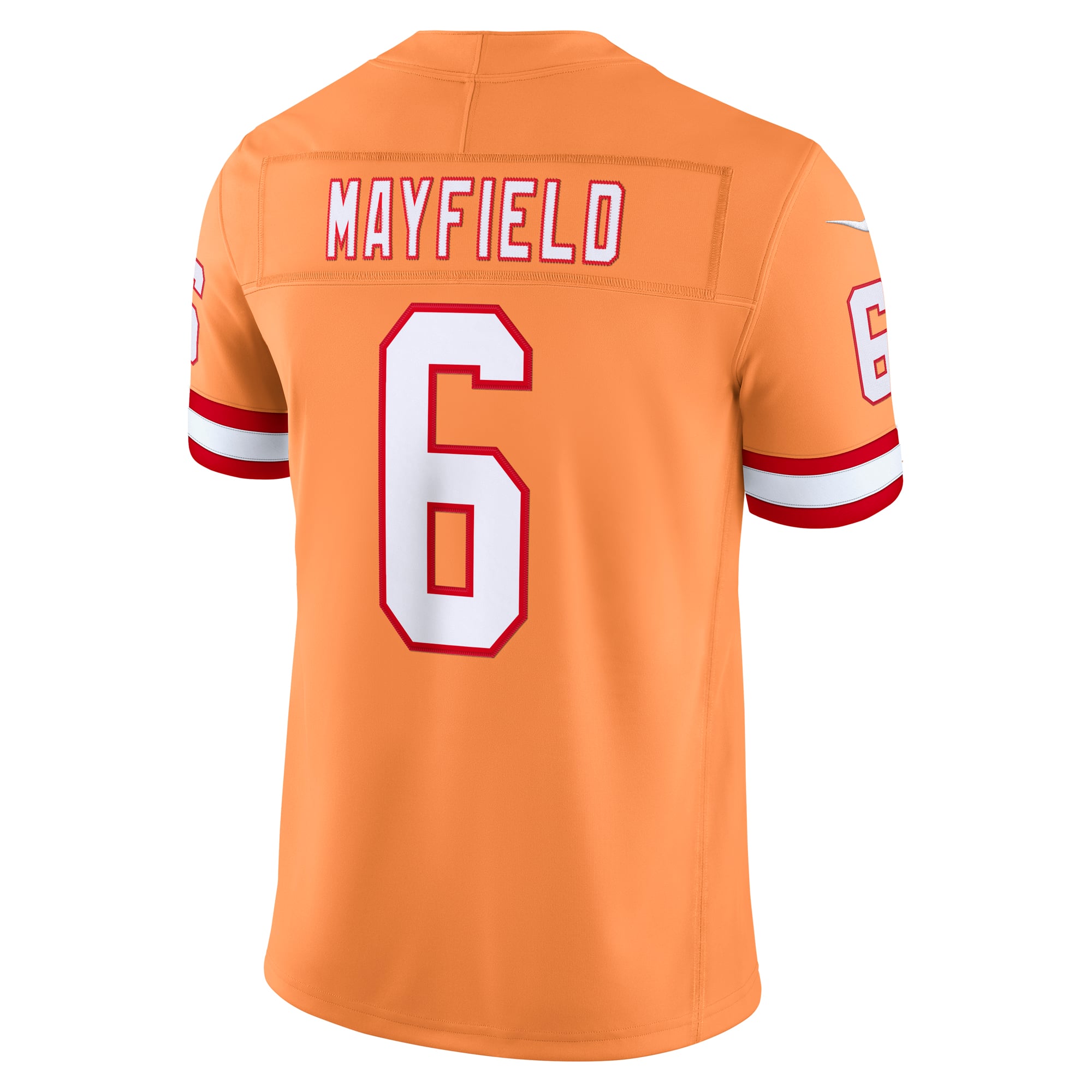 Men's Nike Baker Mayfield Creamsicle Tampa Bay Buccaneers Alternate Vapor F.U.S.E. Stitched Limited Jersey