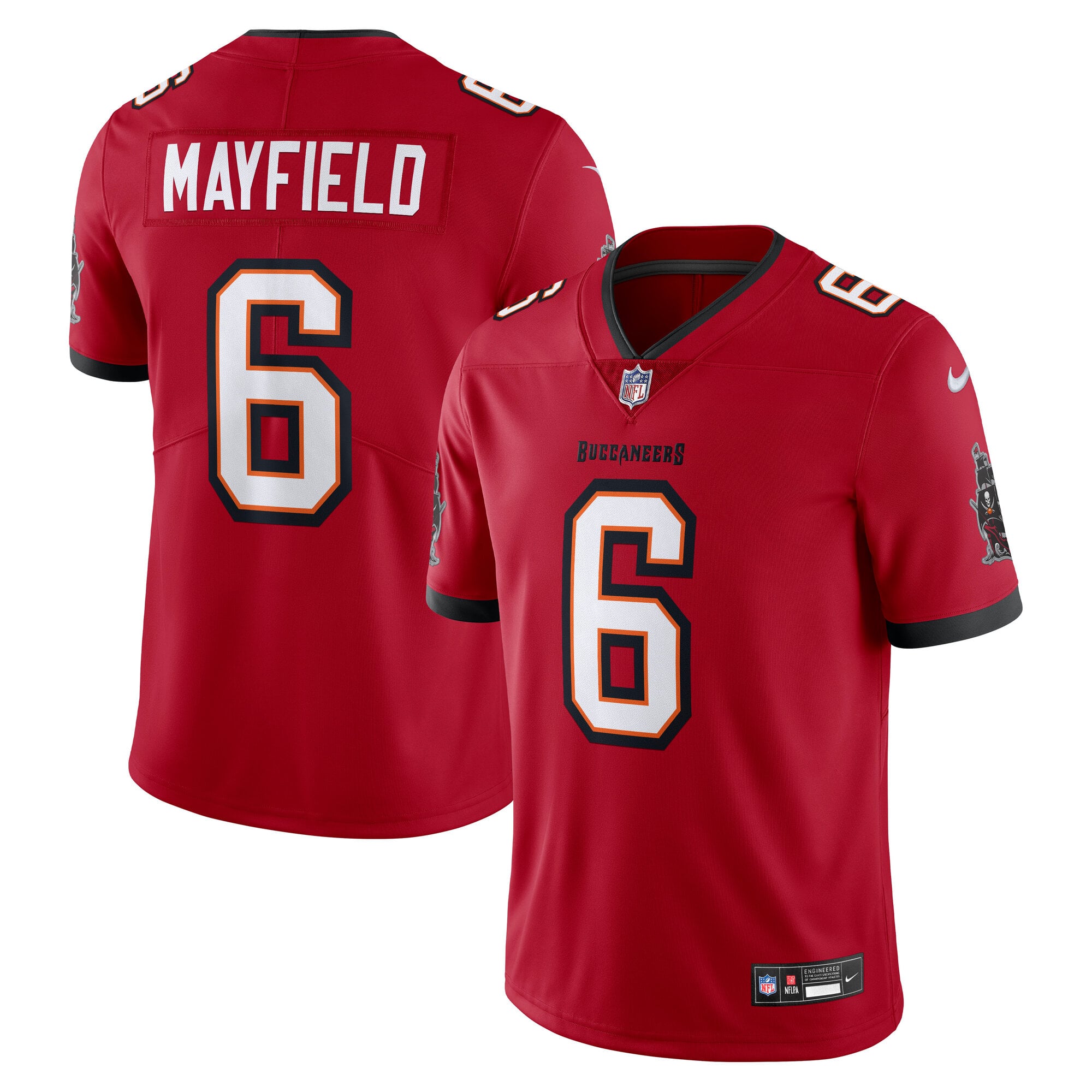 Men's Nike Baker Mayfield Red Tampa Bay Buccaneers Vapor Untouchable Stitched Limited Jersey
