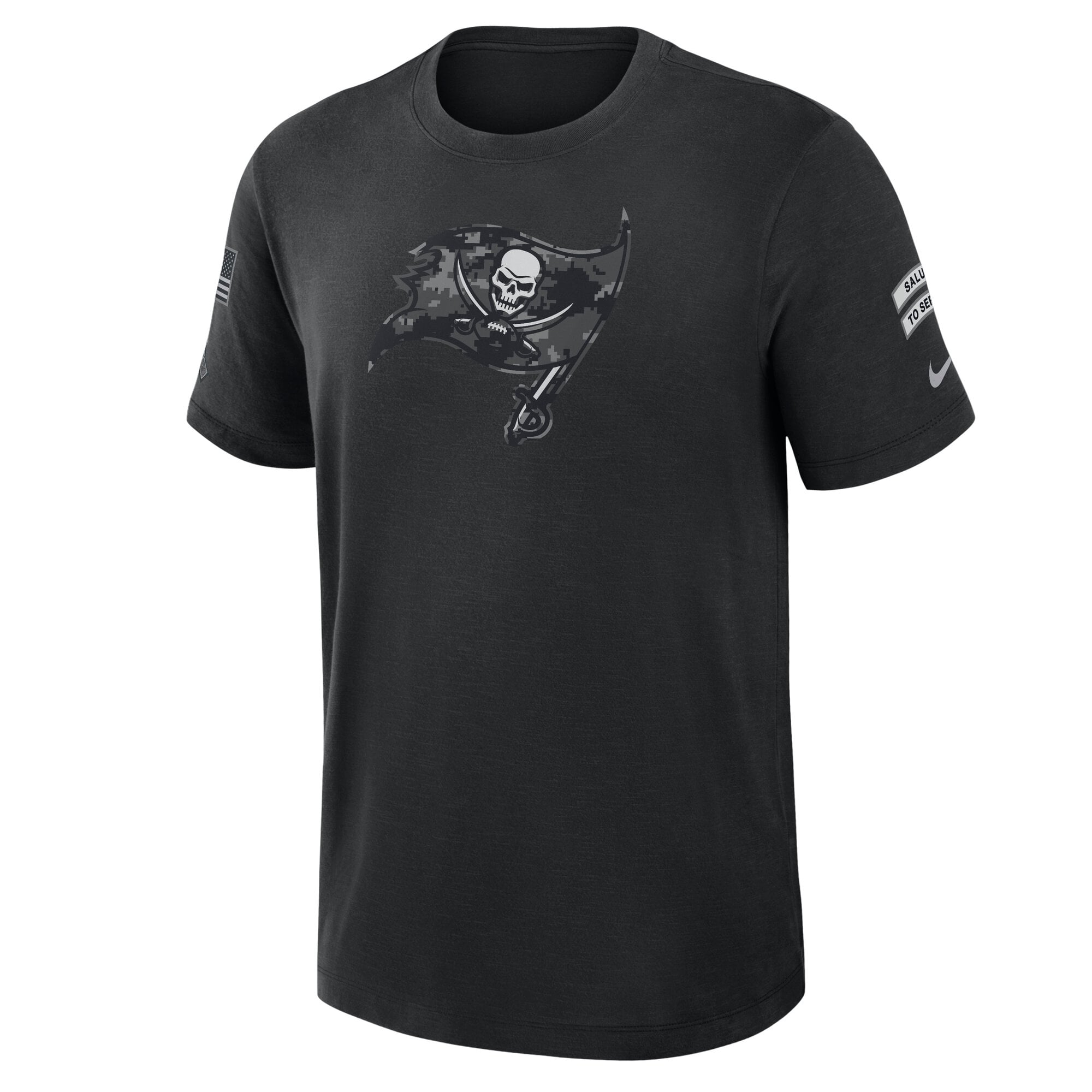 T-shirt Nike noir pour homme Tampa Bay Buccaneers 2026 Salute to Service