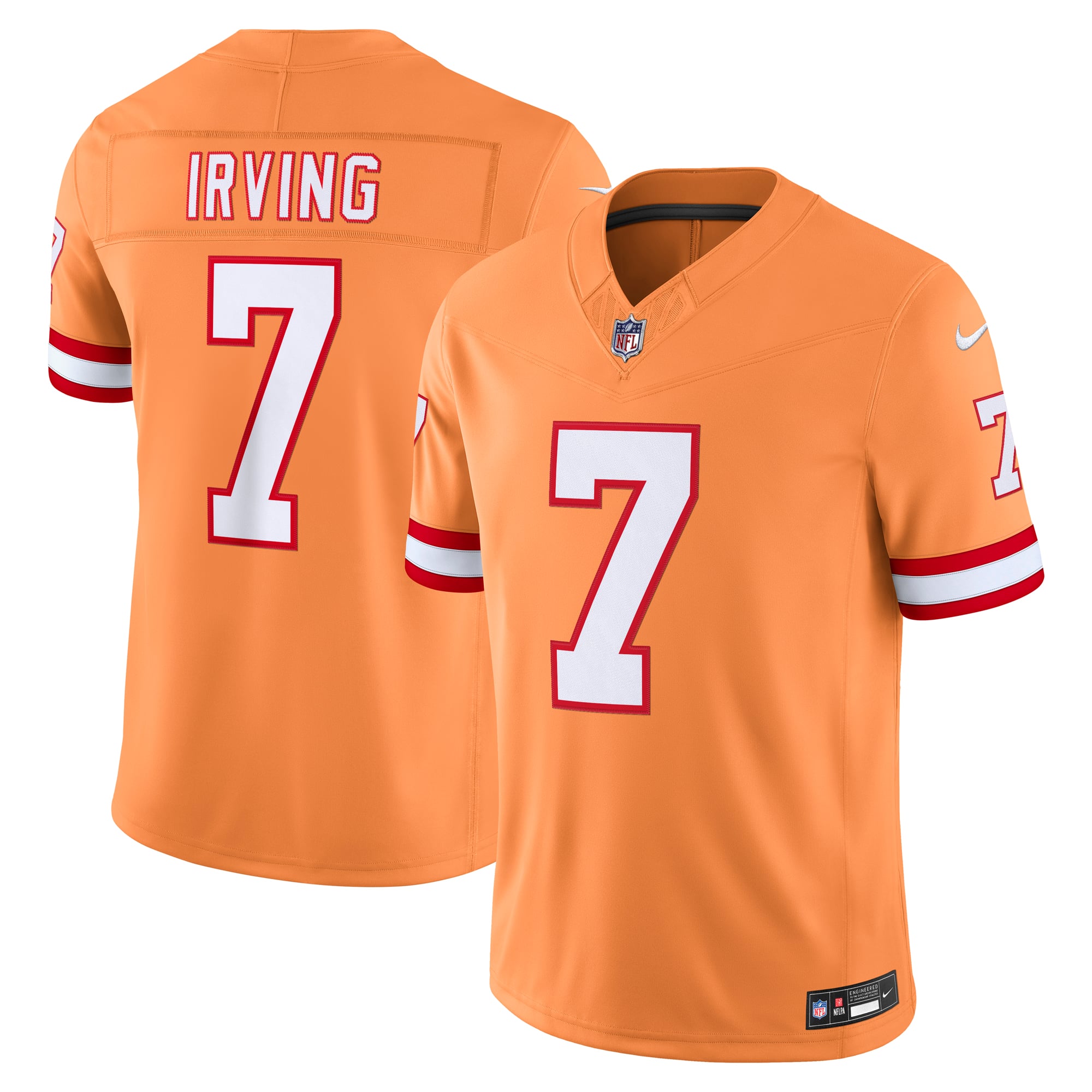 Men's Nike Bucky Irving Creamsicle Tampa Bay Buccaneers Alternate Vapor F.U.S.E. Stitched Limited Jersey