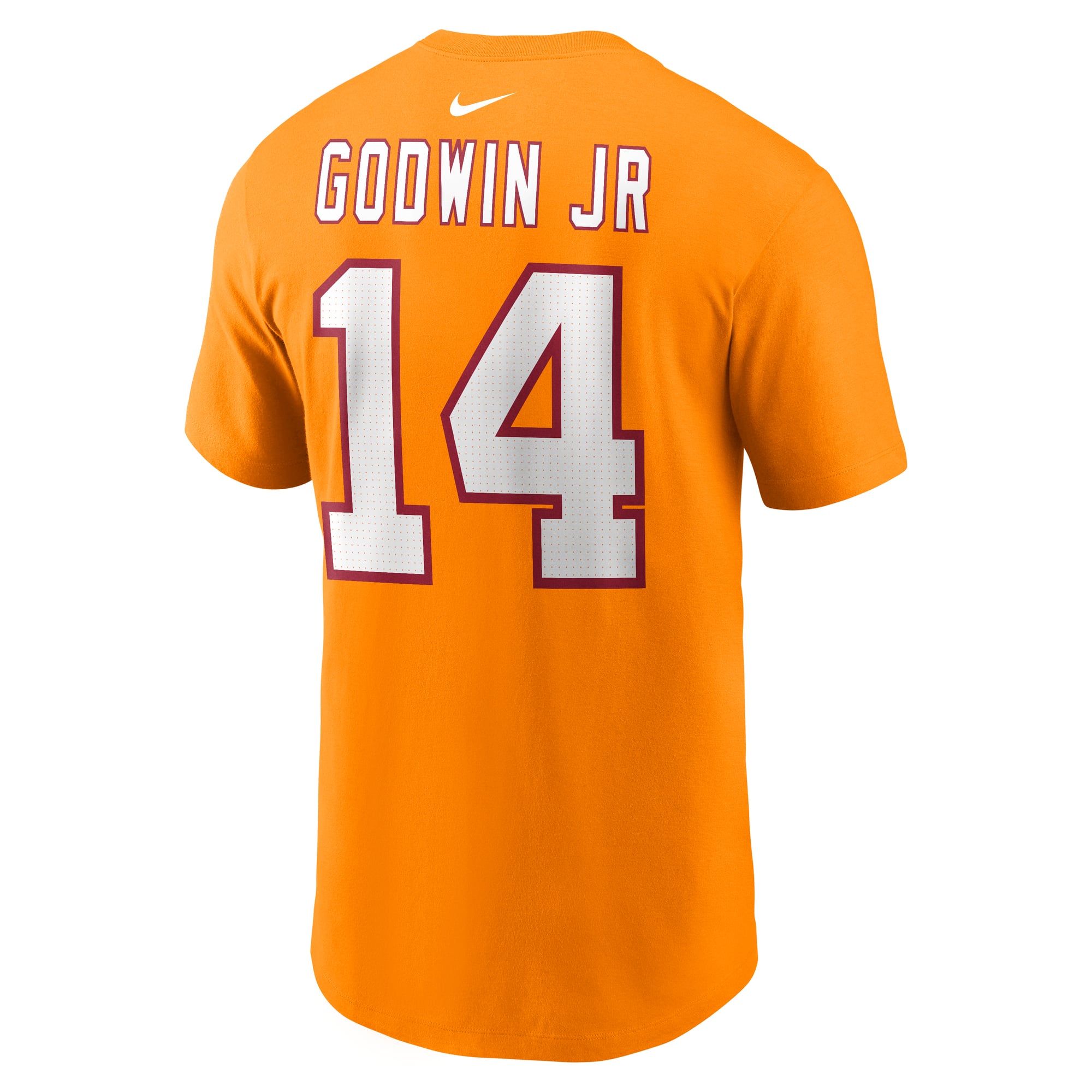 T-shirt Nike pour homme Chris Godwin Jr. orange des Buccaneers de Tampa Bay, avec nom et numéro