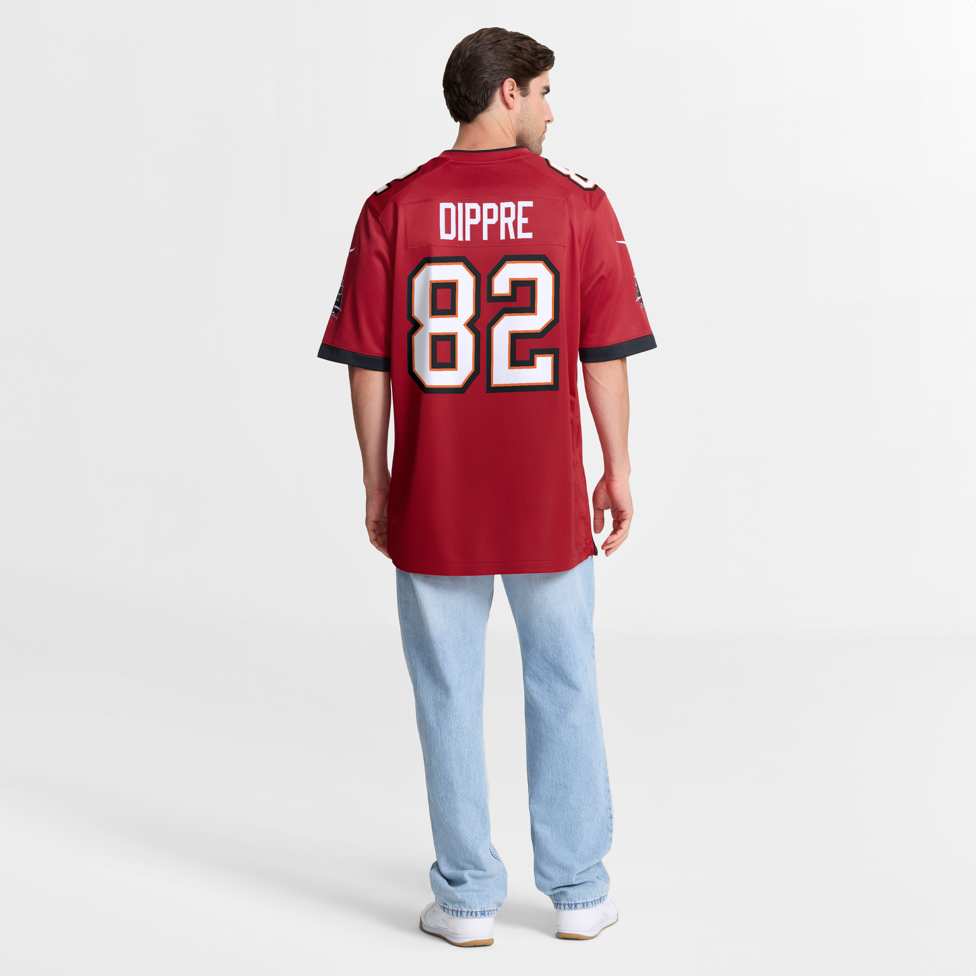 Maillot de match Nike CJ Dippre rouge des Buccaneers Tampa Bay pour homme