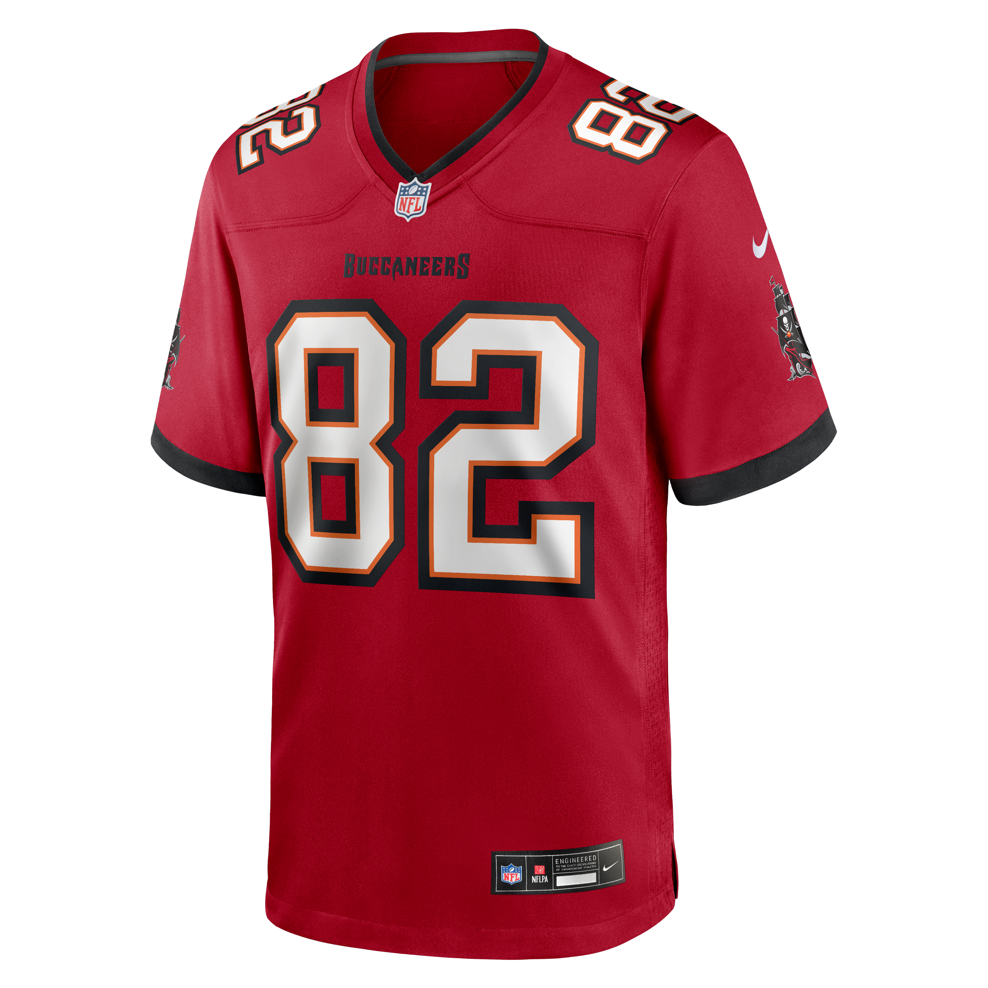 Maillot de match Nike CJ Dippre rouge des Buccaneers Tampa Bay pour homme