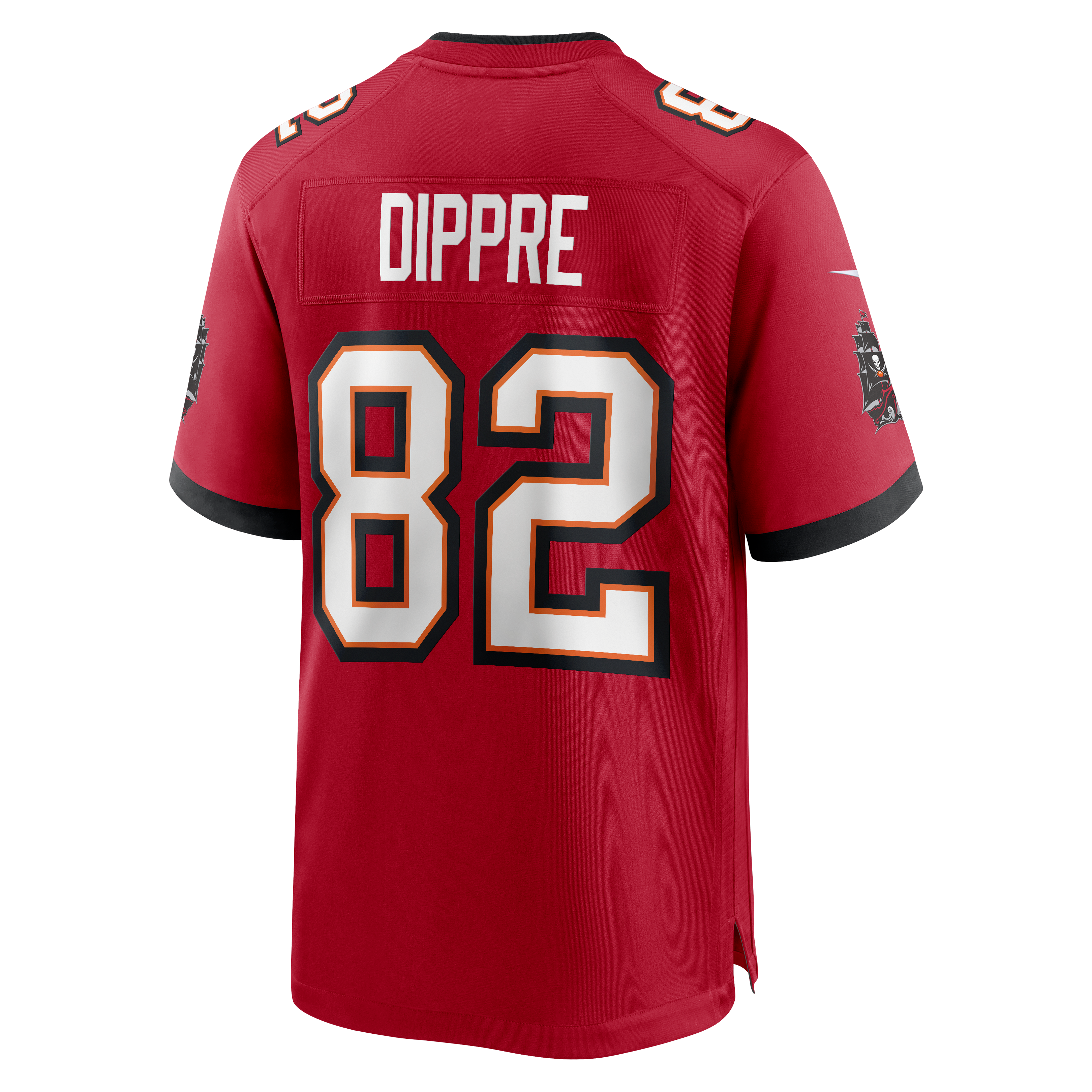 Maillot de match Nike CJ Dippre rouge des Buccaneers Tampa Bay pour homme
