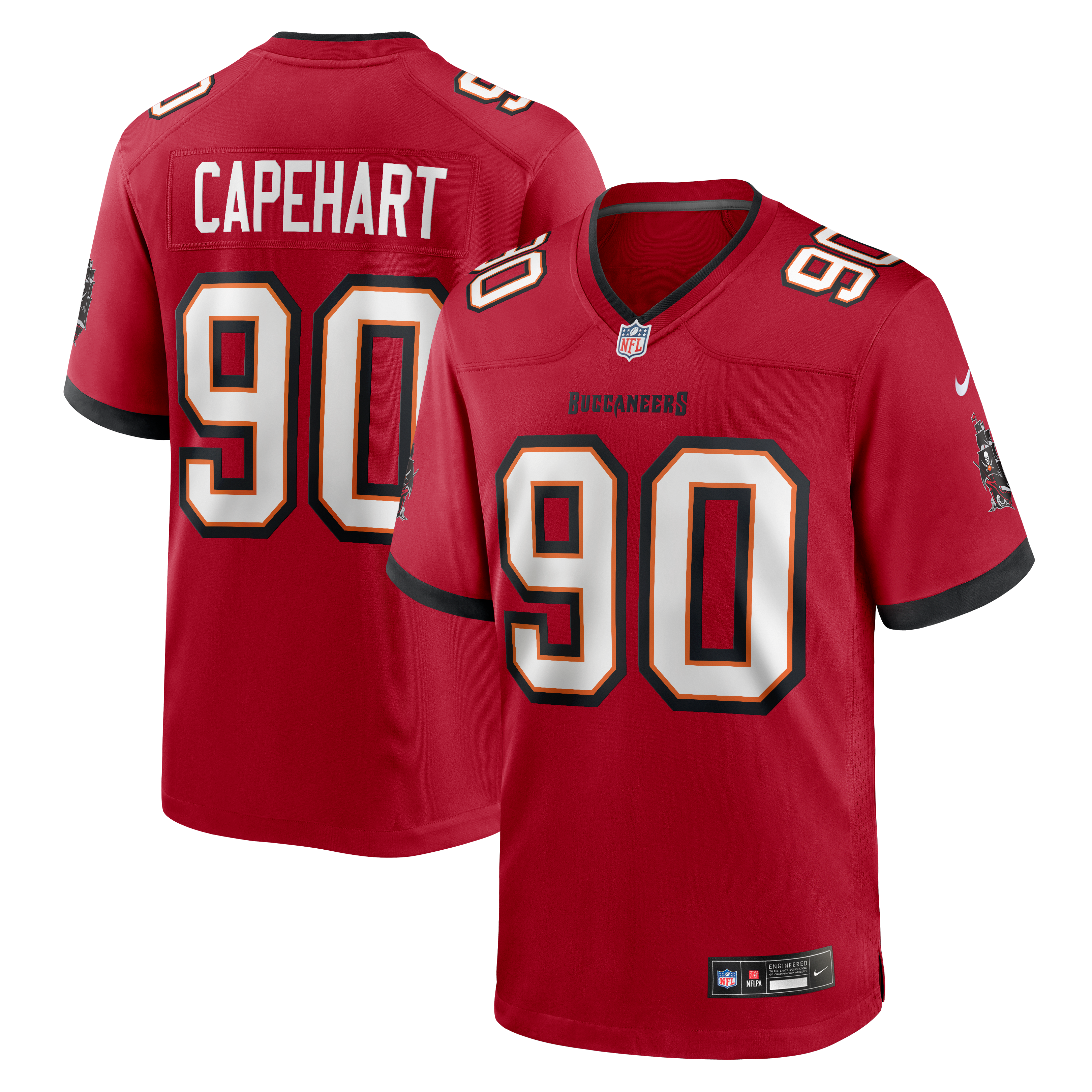 Men's Nike DeMonte Capehart Red Tampa Bay Buccaneers Team Game Jersey
