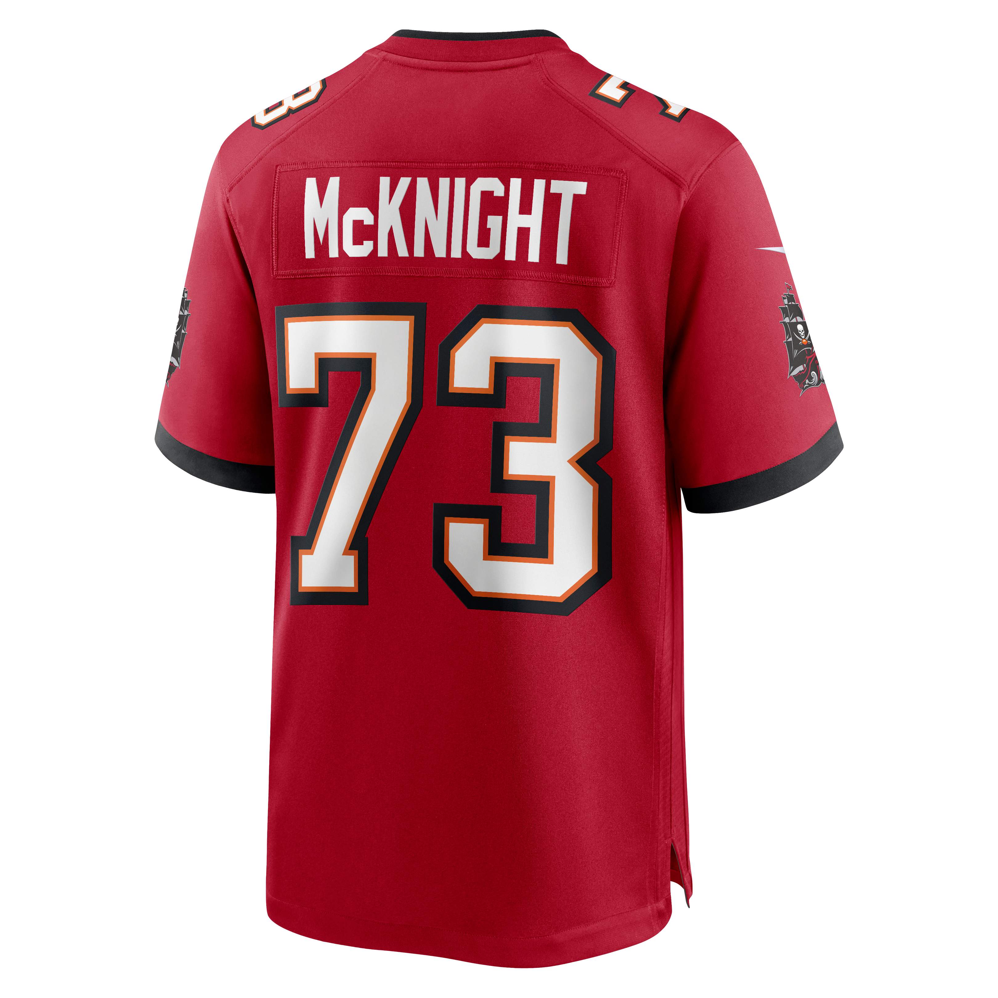 Men's Nike Deshawn McKnight Red Tampa Bay Buccaneers Team Game Jersey