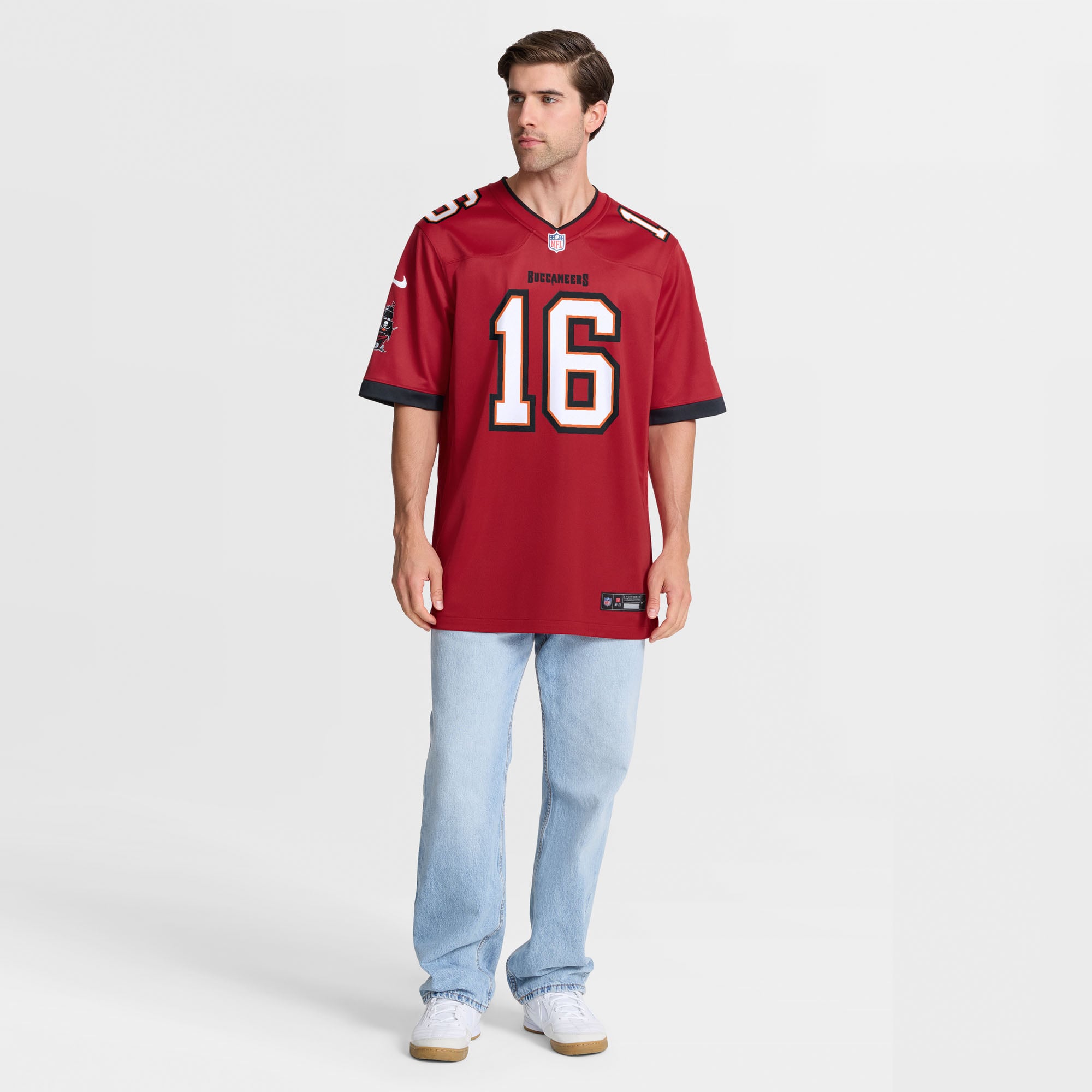 Maillot de match Nike Easton Stick rouge pour homme des Buccaneers Tampa Bay