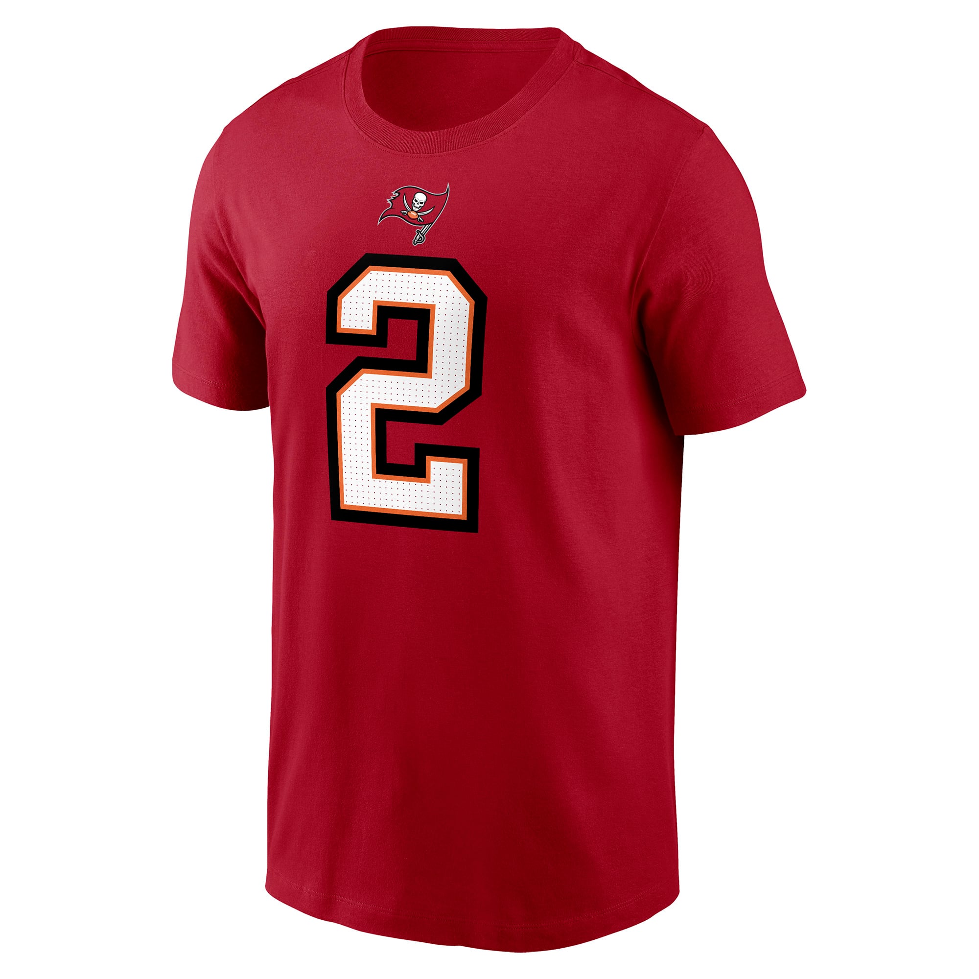 T-shirt avec nom et numéro Nike Emeka Egbuka pour hommes, rouge, Tampa Bay Buccaneers