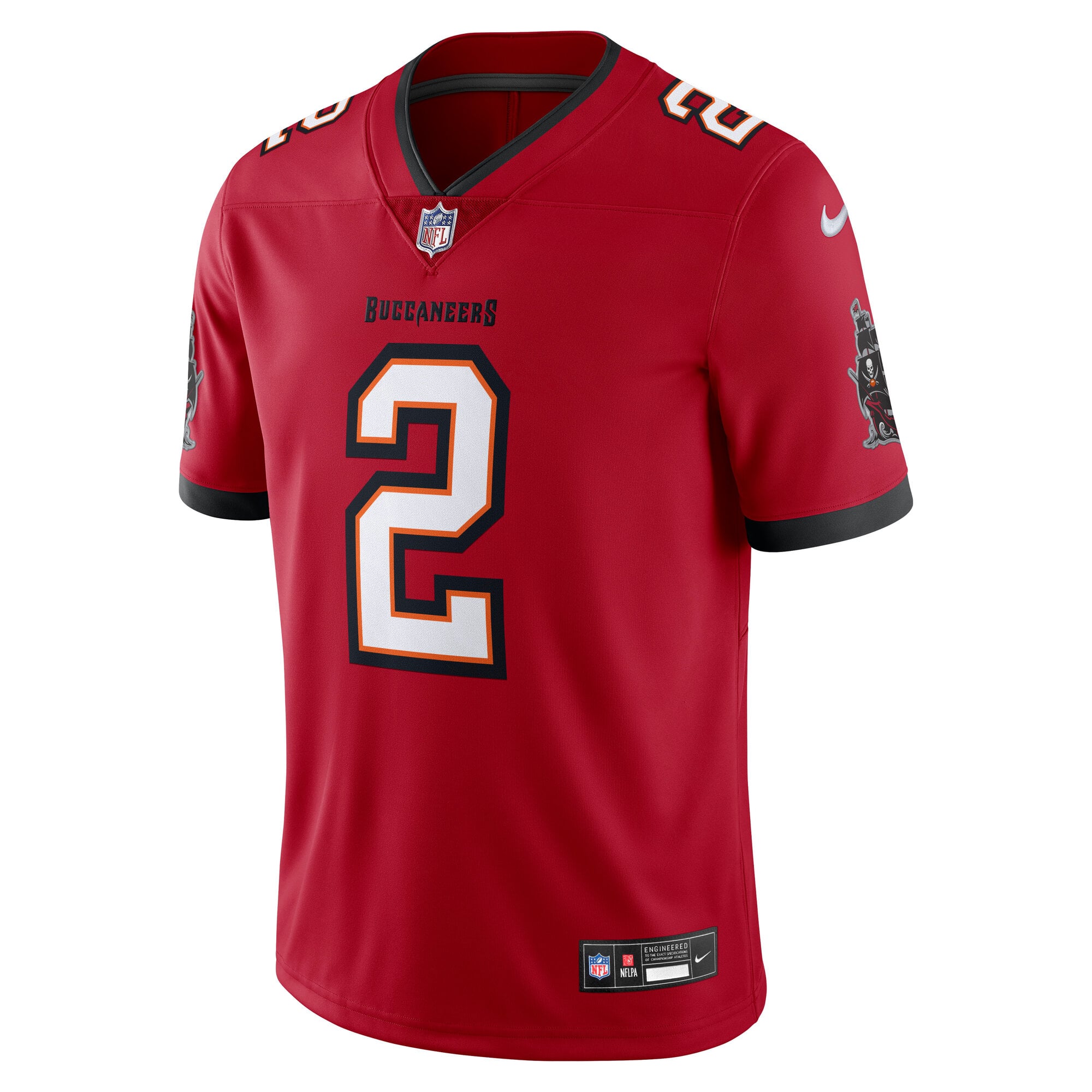 Men's Nike Emeka Egbuka Red Tampa Bay Buccaneers Vapor Untouchable Stitched Limited Jersey