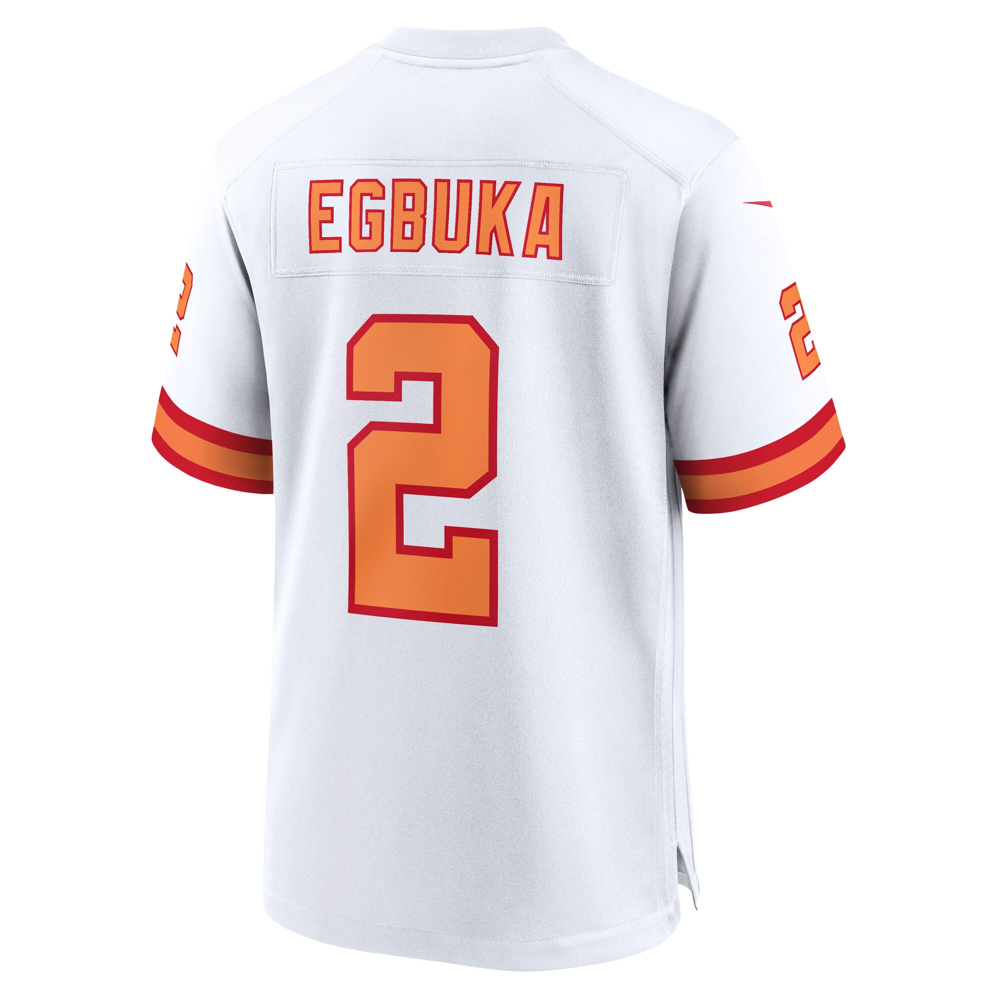 Maillot de match alternatif Nike Emeka Egbuka blanc des Buccaneers Tampa Bay pour homme