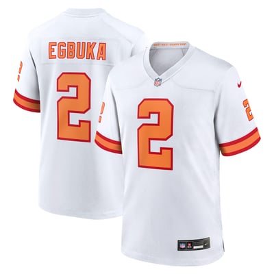 Emeka Egbuka Tampa Bay Buccaneers Nike Alternate Game Player Jersey - White