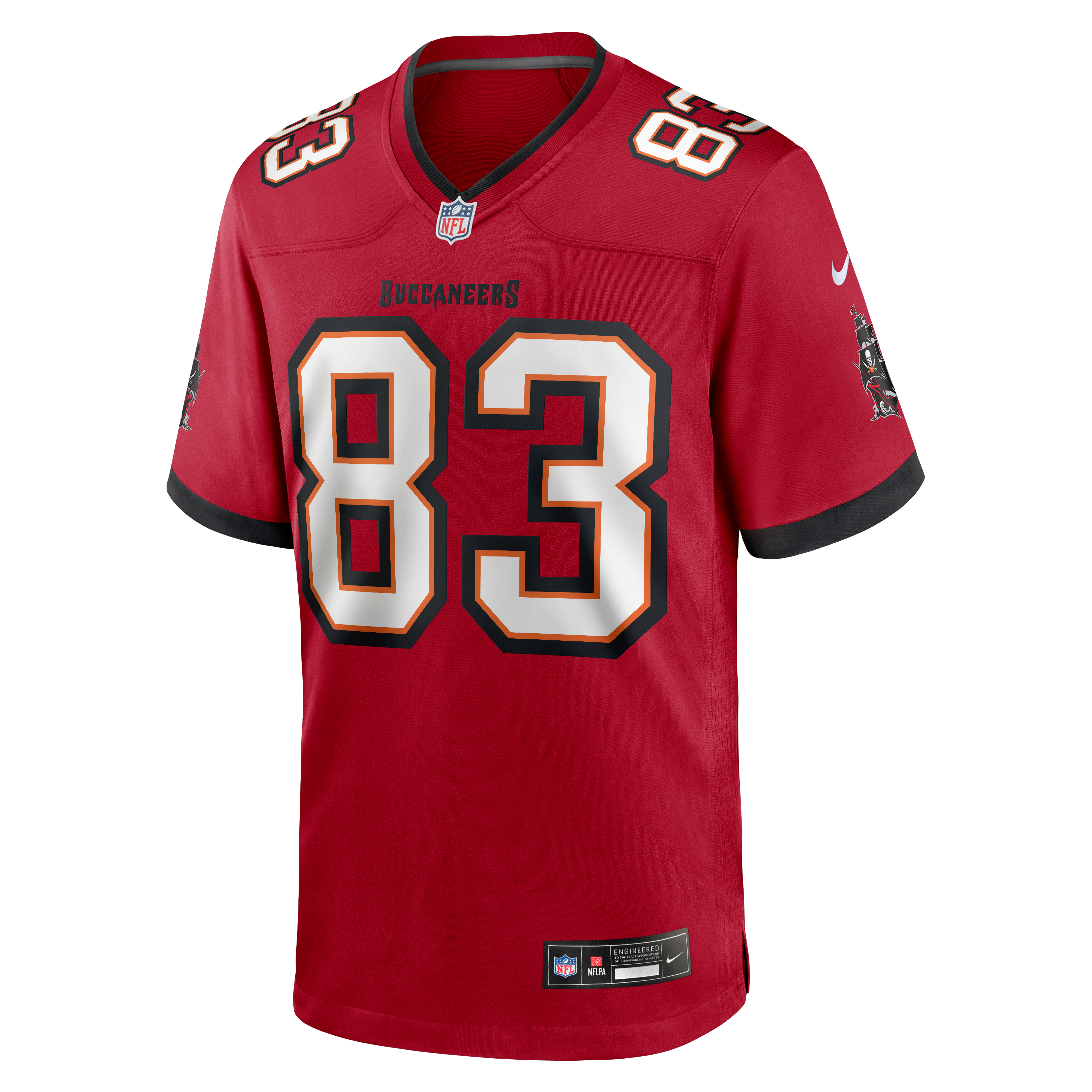 Maillot de match Nike Eric Rivers rouge des Buccaneers Tampa Bay pour homme