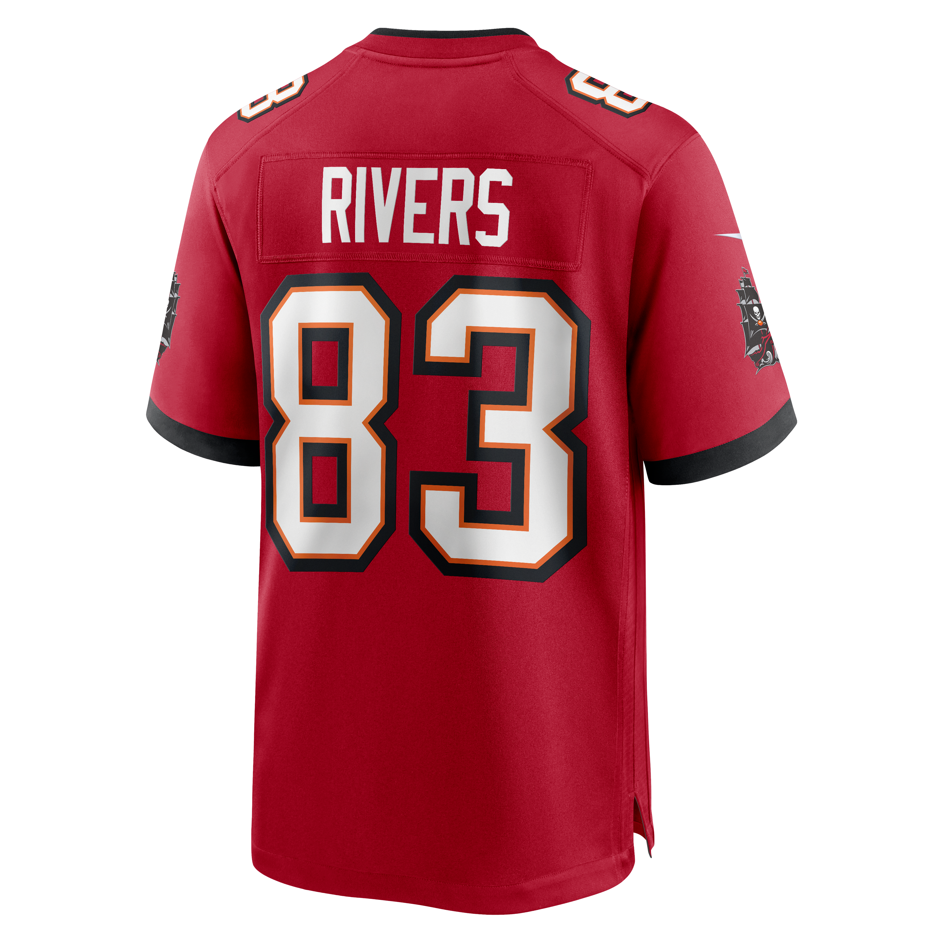 Maillot de match Nike Eric Rivers rouge des Buccaneers Tampa Bay pour homme