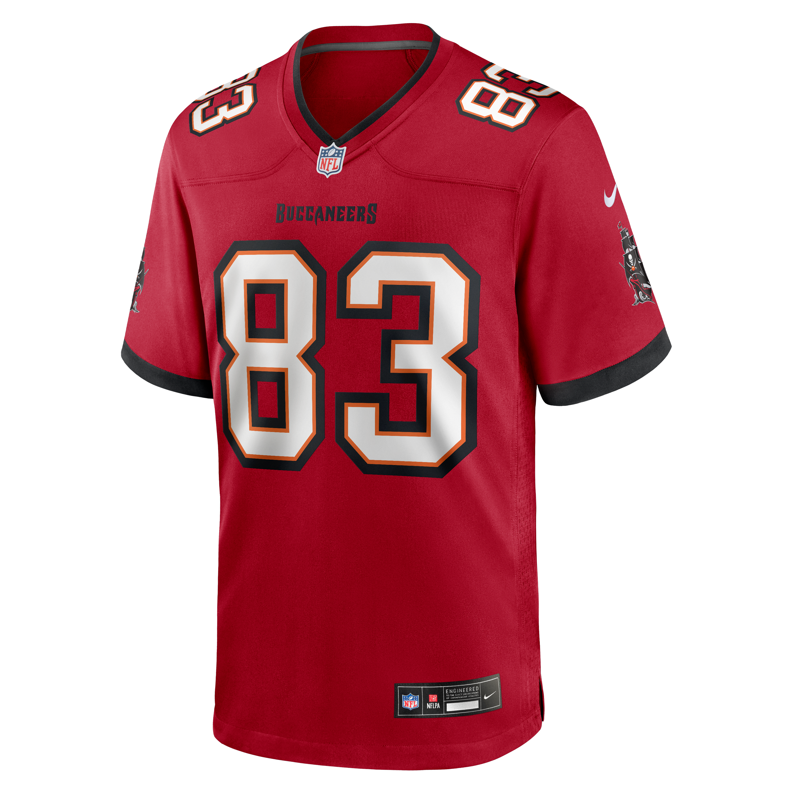 Maillot de match Nike Eric Rivers rouge des Buccaneers Tampa Bay pour homme