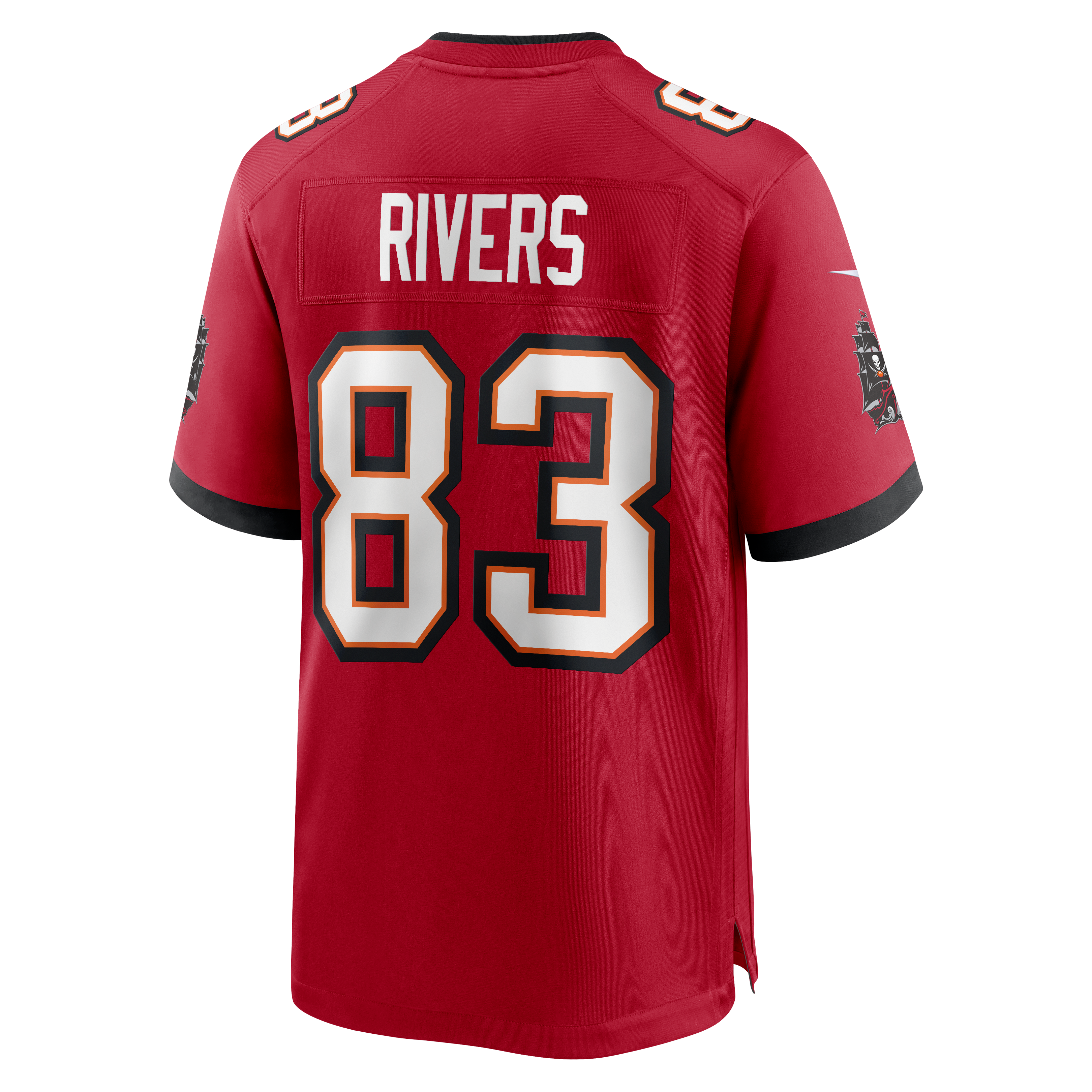 Maillot de match Nike Eric Rivers rouge des Buccaneers Tampa Bay pour homme