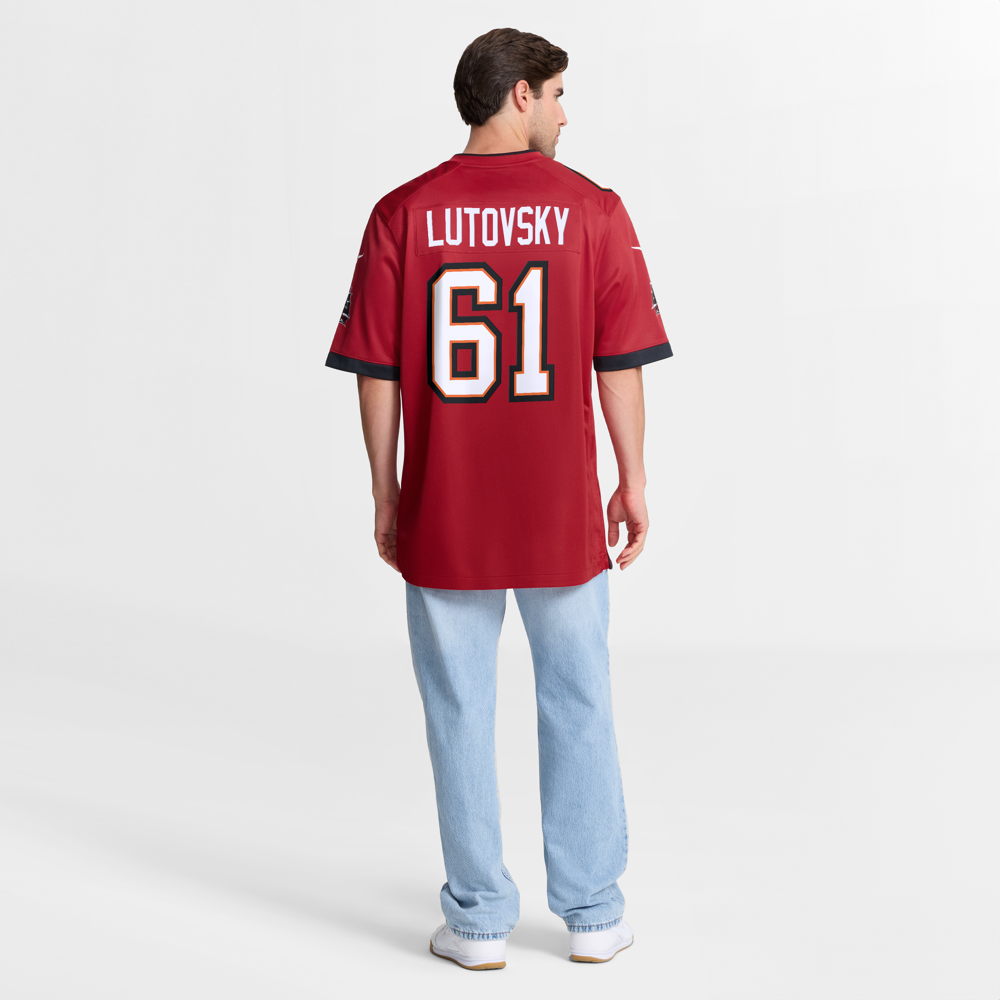 Men's Nike Henry Lutovsky Red Tampa Bay Buccaneers Team Game Jersey